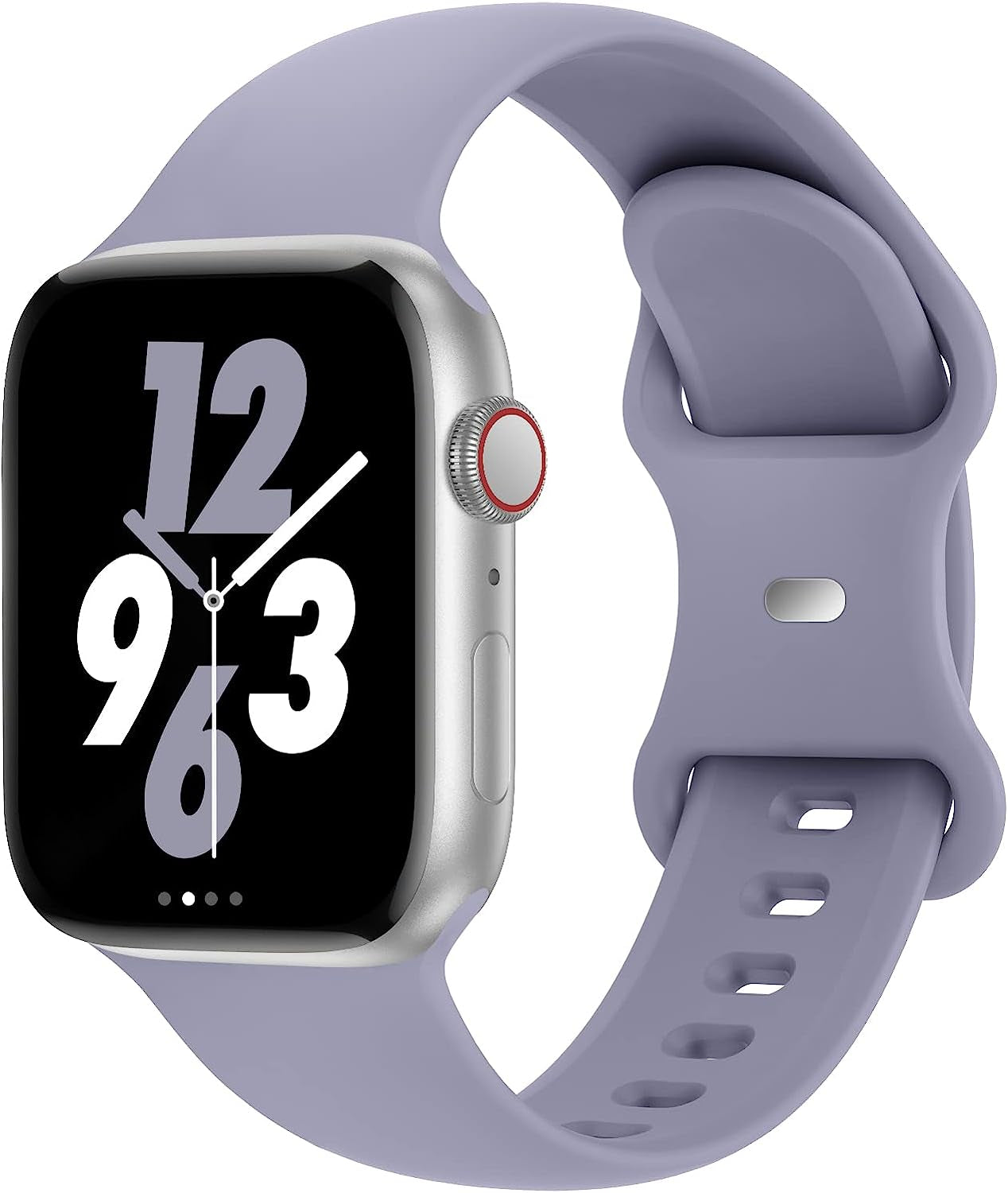Acrbiutu Bands Compatible with Apple Watch 38Mm 40Mm 41Mm 42Mm 44Mm 45Mm 49Mm, Replacement Soft Silicone Sport Accessory Strap Wristbands for Iwatch Series Ultra 8/7/6/5/4/3/2/1 SE Women Men  Acrbiutu B,Lavender Gray 38/40/41mm M/L 