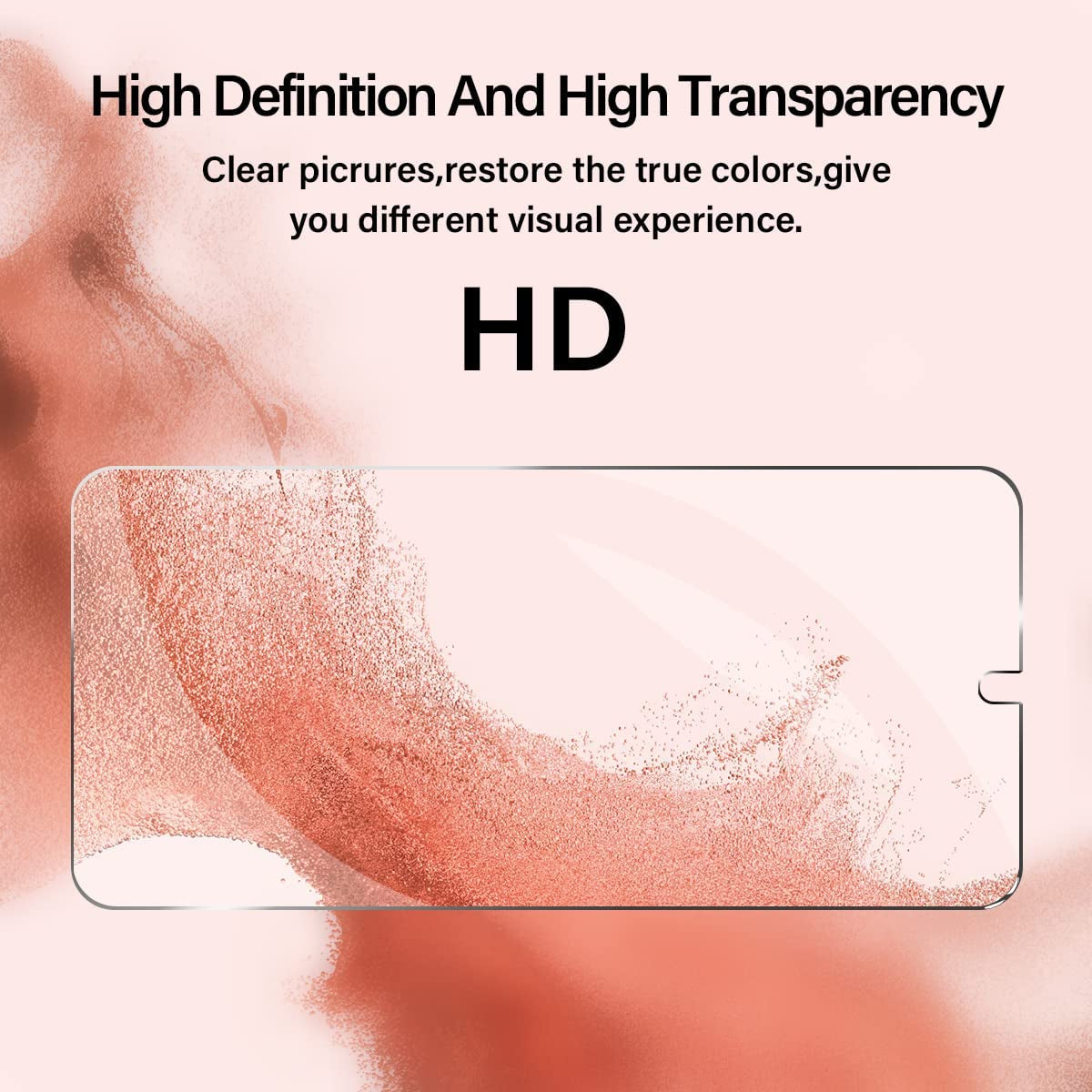 Galaxy S22 Tempered Glass Screen Protector + Camera Lens Protector [ 2 + 2 Pack ][Case Friendly] [Anti-Scratch] [Ultrasonic Fingerprint Unlock] Clear HD Glass Protective Film for Samsung Galaxy S22  BIGFACE   