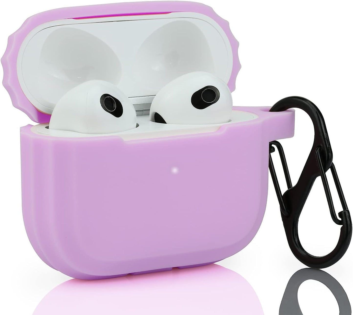 Case Airpods 3 Replacement for Apple Airpods 3Rd Generation 2021, Pink Airpod 3 Gen Silicone Protective Skin Sleeve Accessory Glow in Dark for Girl, Women - LEFXMOPHY  LEFXMOPHY Purple  