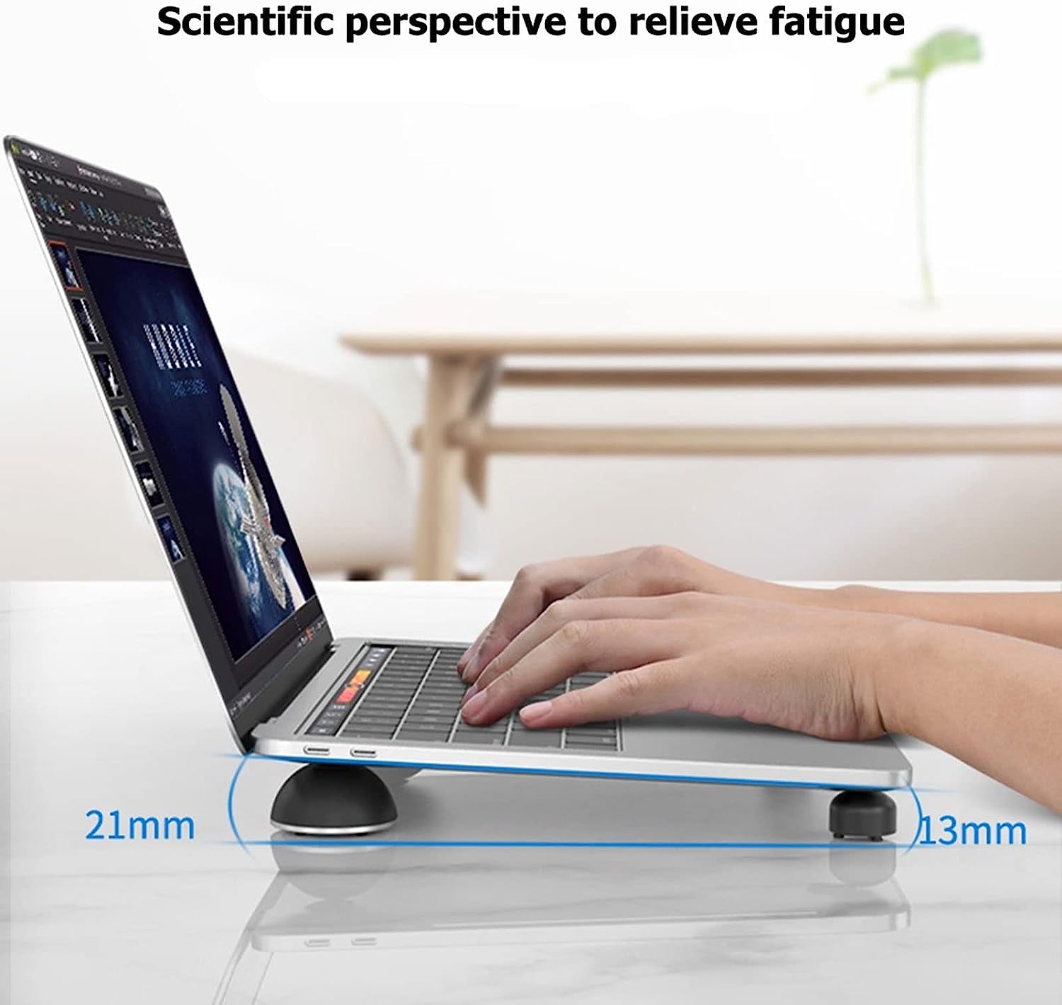 Ieasednzj Laptop Stands Portable Laptop Stand Cooling Pad Magnetic for Laptop Cool Ball Heat Dissipation Non Slip Pad Notebook Cooler Stand  IEASEdnzj   