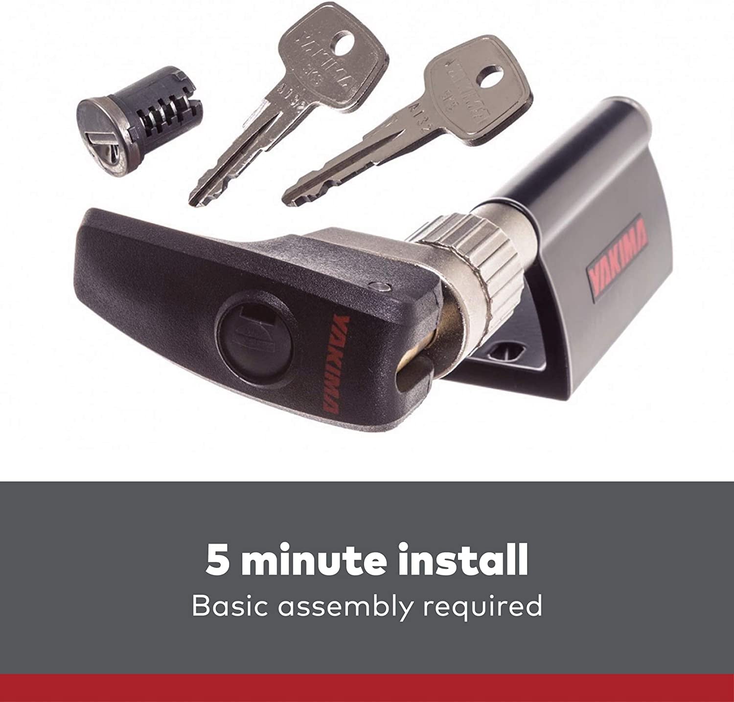 YAKIMA - Locking Blockhead Permanent Locking Fork Mount Bike Rack for Transporting Bikes on Trucks and Trailers with Flat Beds  YAKIMA   