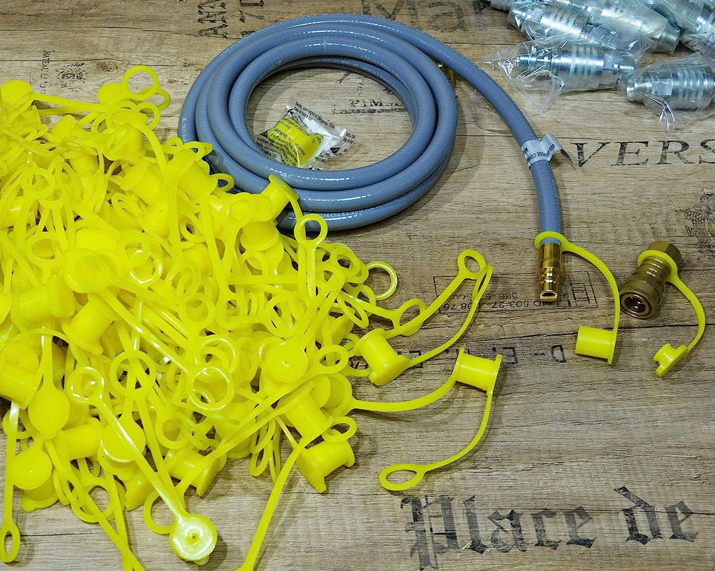 Aupro 3/8 Gas Port Plug and Dust Cap 3/8" Quick Disconnect Connect Propane Natural LP  AuPro   