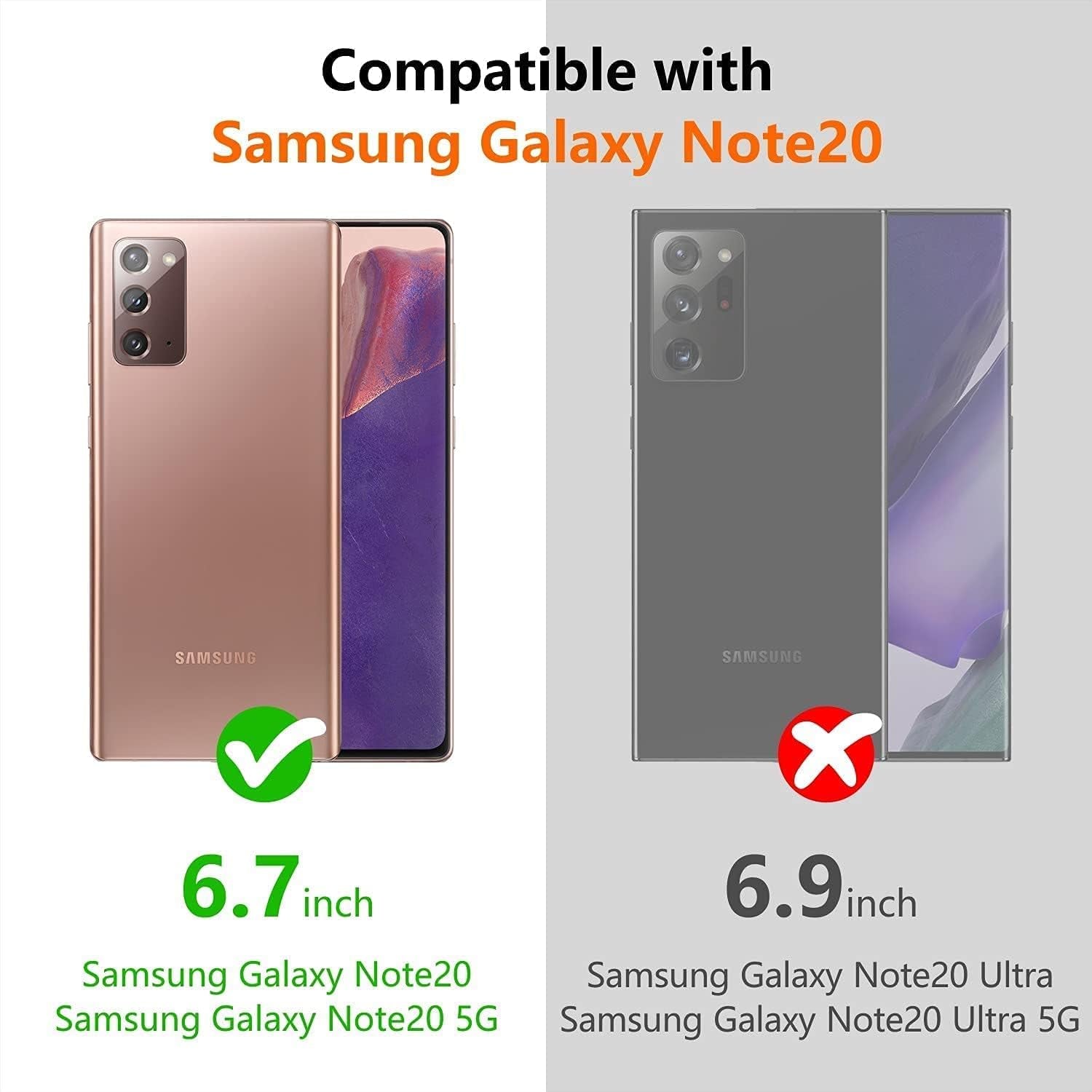 NGB Supremacy Compatible with Samsung Galaxy Note 20/Note 20 5G Case with Tempered Glass Screen Protector, Ring Holder/Wrist Strap, Glitter Liquid Bling Sparkle Floating Girls Cute Case (Gem)  NGB Supremacy   