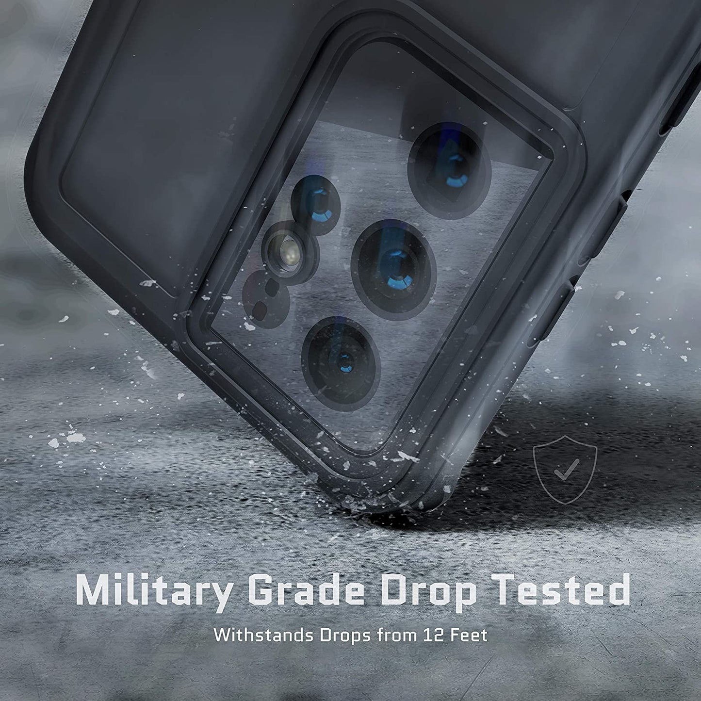 Ghostek NAUTICAL Heavy Duty S21 plus Case Waterproof Screen and Camera Lens Protector Built-In Tough Shockproof Protection Phone Covers Designed for 2021 Samsung Galaxy S21+ plus 5G (6.7 Inch) (Clear)  Ghostek   