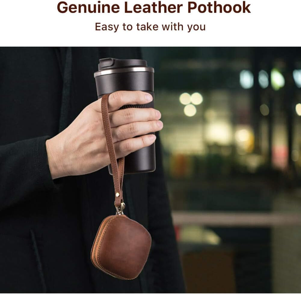 Hiram Powerbeats Pro Leather Case,Crazy Horse Leather Powerbeats Pro Case for Men and Women, Men'S Leather Travel Case for Powerbeats Pro(Brown)…  Hiram   