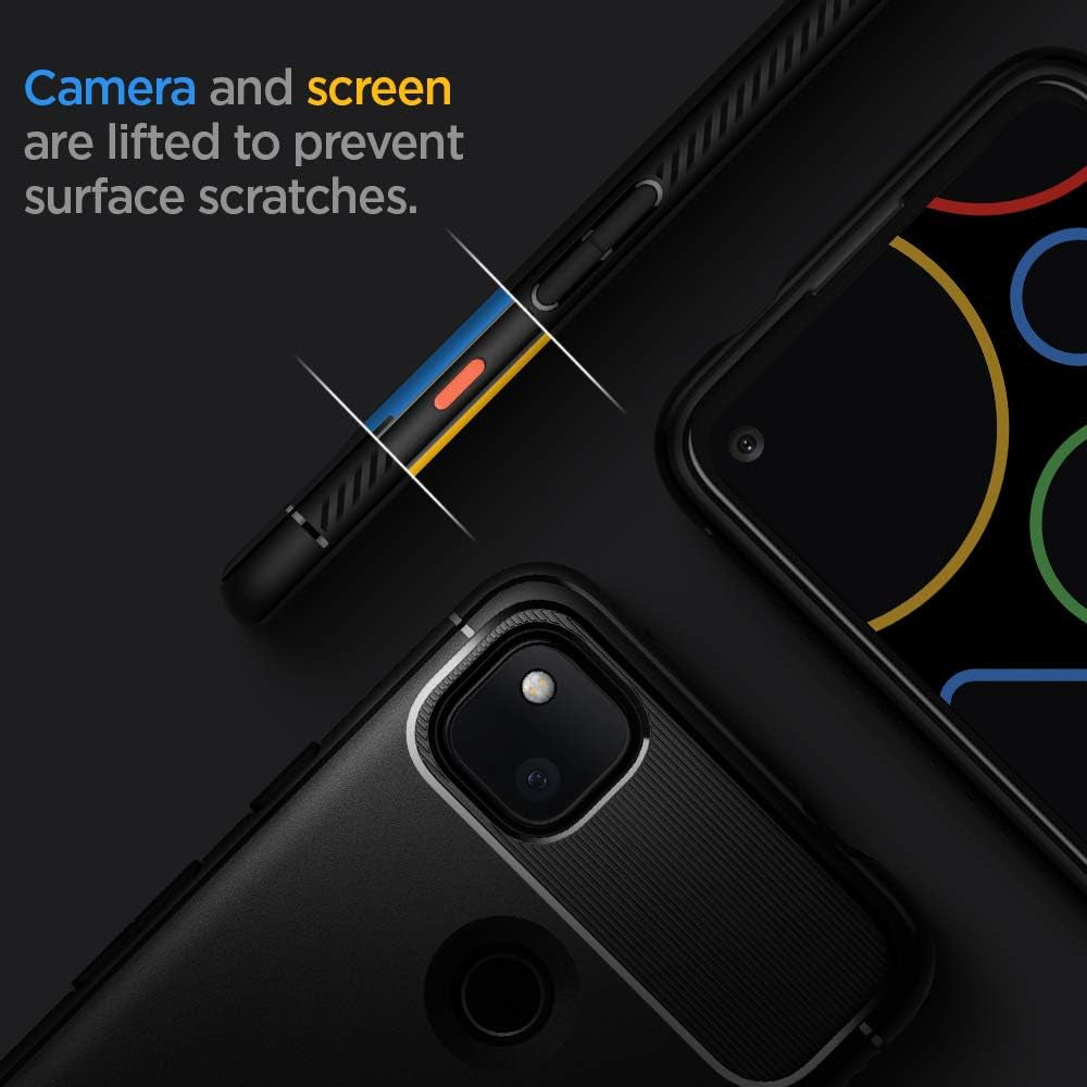Spigen Rugged Armor Designed for Google Pixel 4A Case (2020) [NOT Compatible with Pixel 4A 5G] - Matte Black  Spigen   