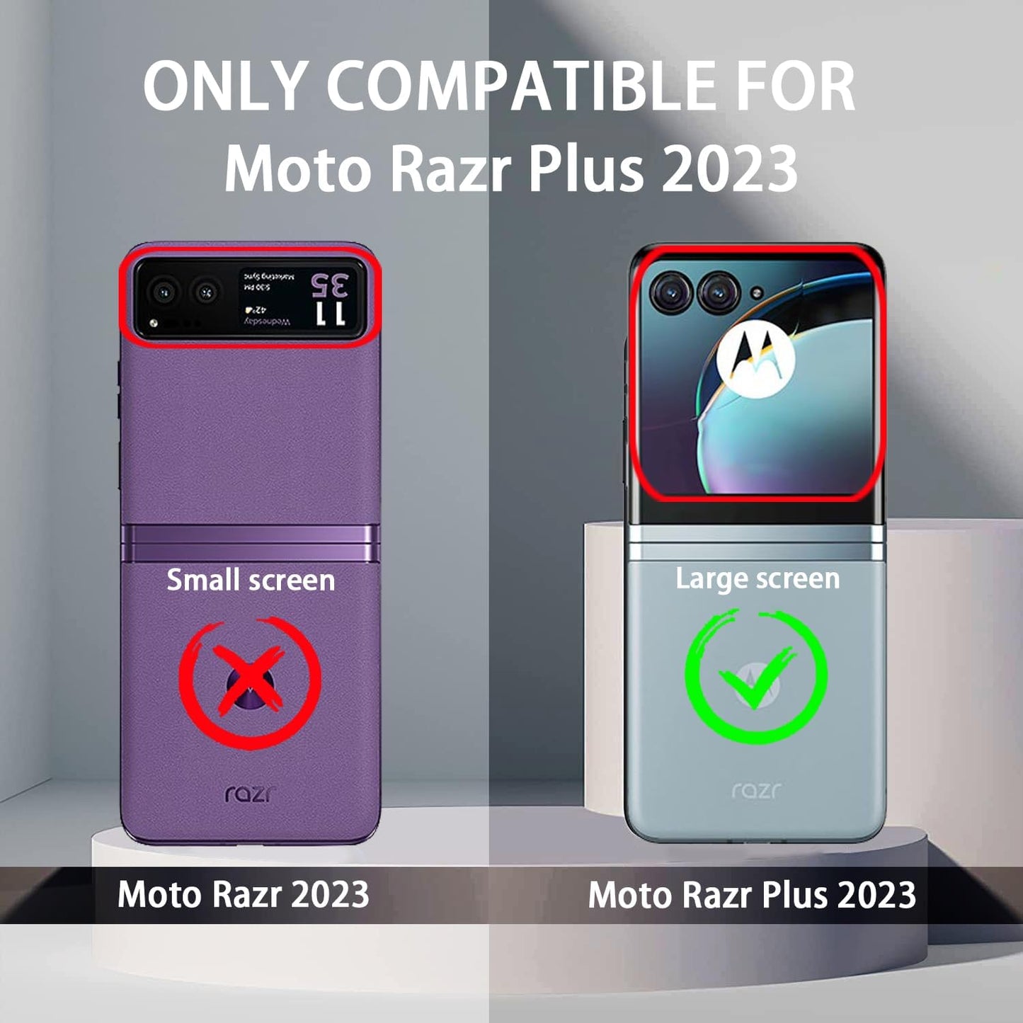 Designed Case for Moto Razr plus 2023 Case,[Full Cover Hinge Protection][Hard PC Slim Phone Case][Support Wireless Charging][Shockproof Anti-Slip] for Motorola Razr+ 2023 5G 6.9" (Apricot)  ZMPHG   