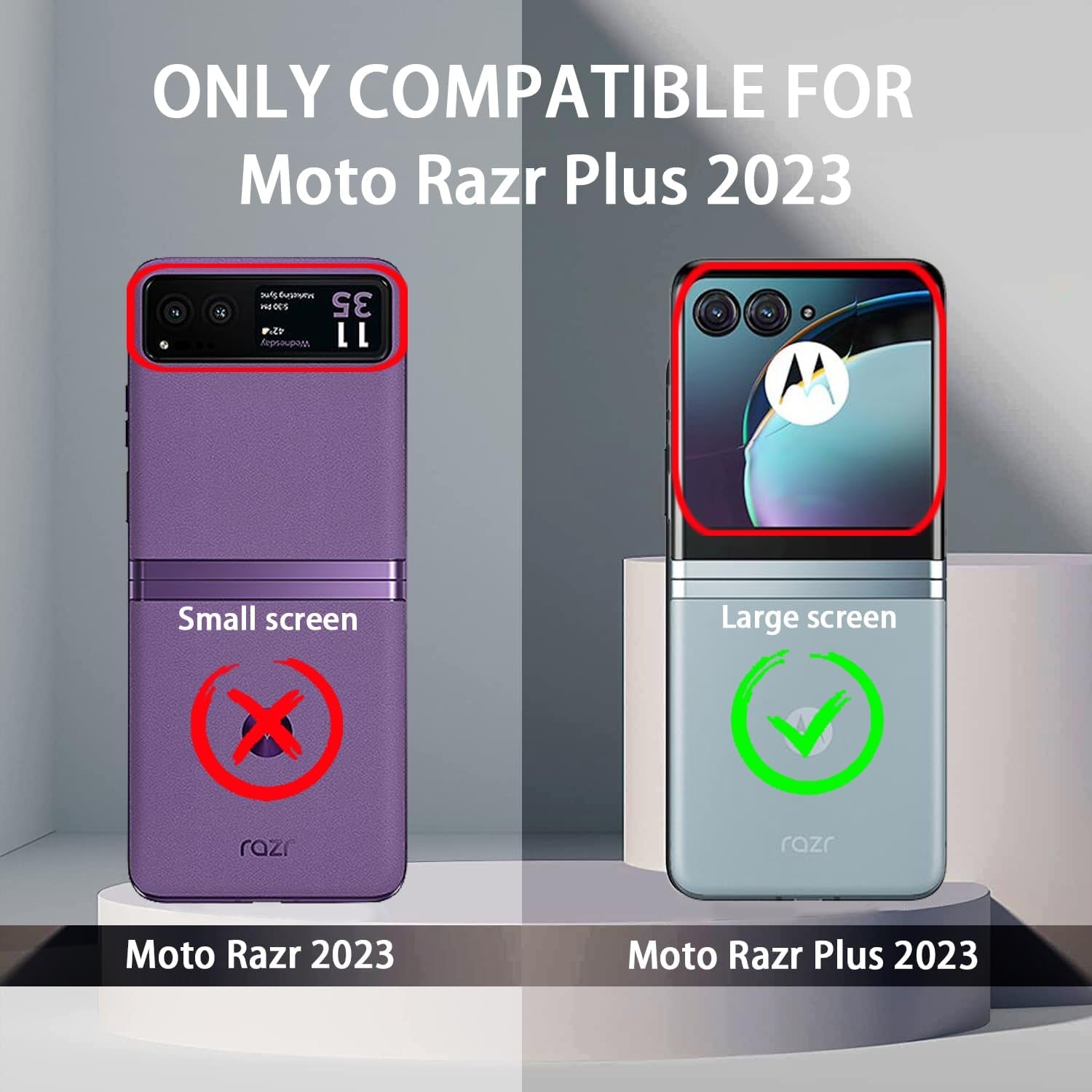 Designed Case for Moto Razr plus 2023 Case,[Full Cover Hinge Protection][Hard PC Slim Phone Case][Support Wireless Charging][Shockproof Anti-Slip] for Motorola Razr+ 2023 5G 6.9" (Apricot)  ZMPHG   