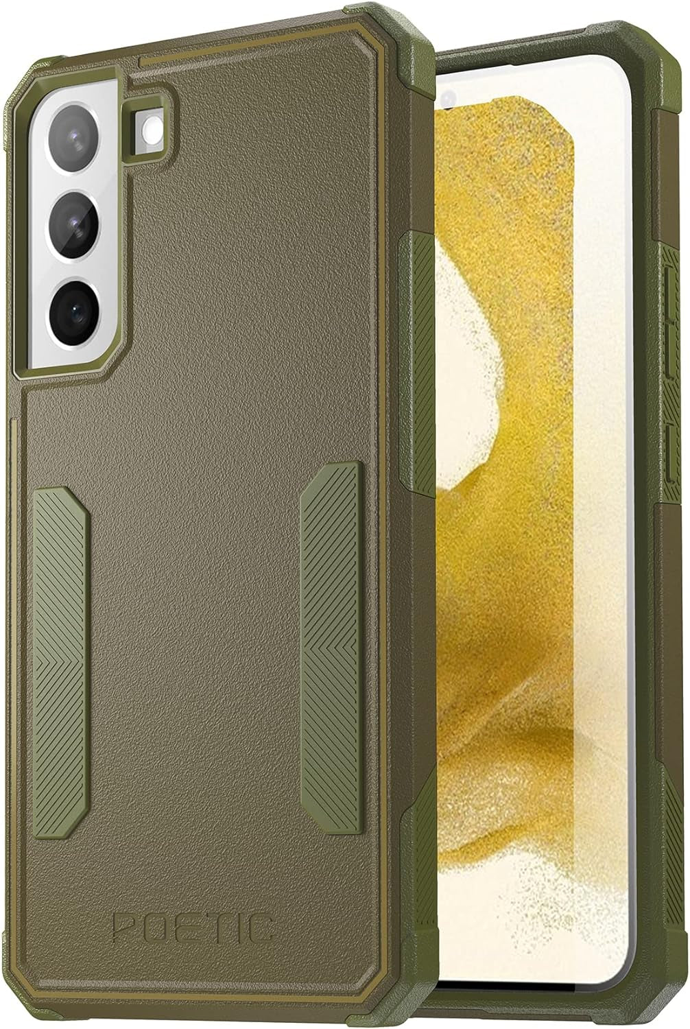 Poetic Neon Series Case Designed for Samsung Galaxy S22 5G 6.1 Inch, Dual Layer Heavy Duty Tough Rugged Lightweight Slim Shockproof Protective Case 2022 Cover for Galaxy S22 5G, Navy Blue  Poetic Military Green  