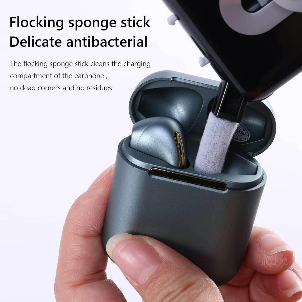 Airpod Cleaner Kit, Howkes 6 in 1 Keyboard Cleaning Kit with Key Puller, Electronic Cleaner Kit for Phone Computer Macbook Earbud, Portable All-In-One Cleaning Kit (Black)  Shenzhen Mackinpoint Technology Co.   