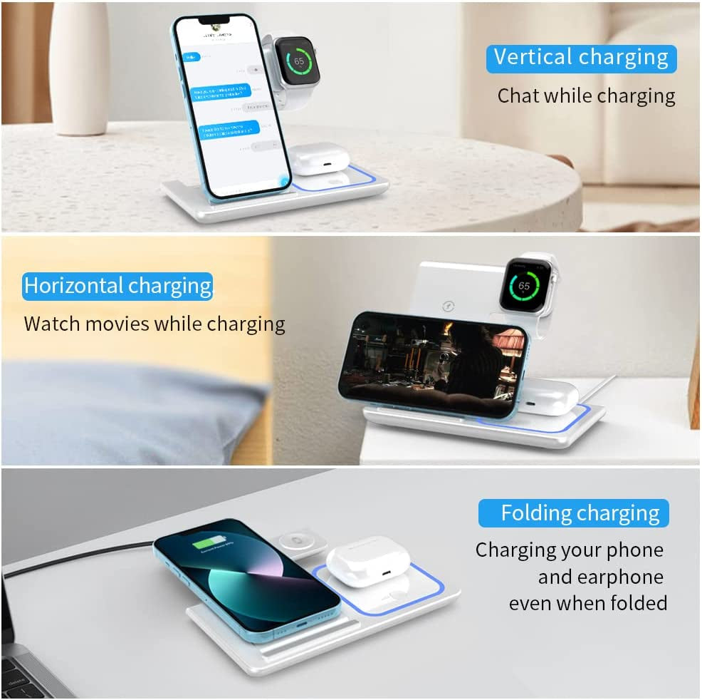 Wireless Charger,Anylincon 3 in 1 Charger Station for Apple Iphone/Iwatch/Airpods,Iphone 14,13,12,11 (Pro, Pro Max)/Xs/Xr/Xs/X/8(Plus),Iwatch 7/6/Se/5/4/3/2,Airpods 3/2/Pro  XuHui   
