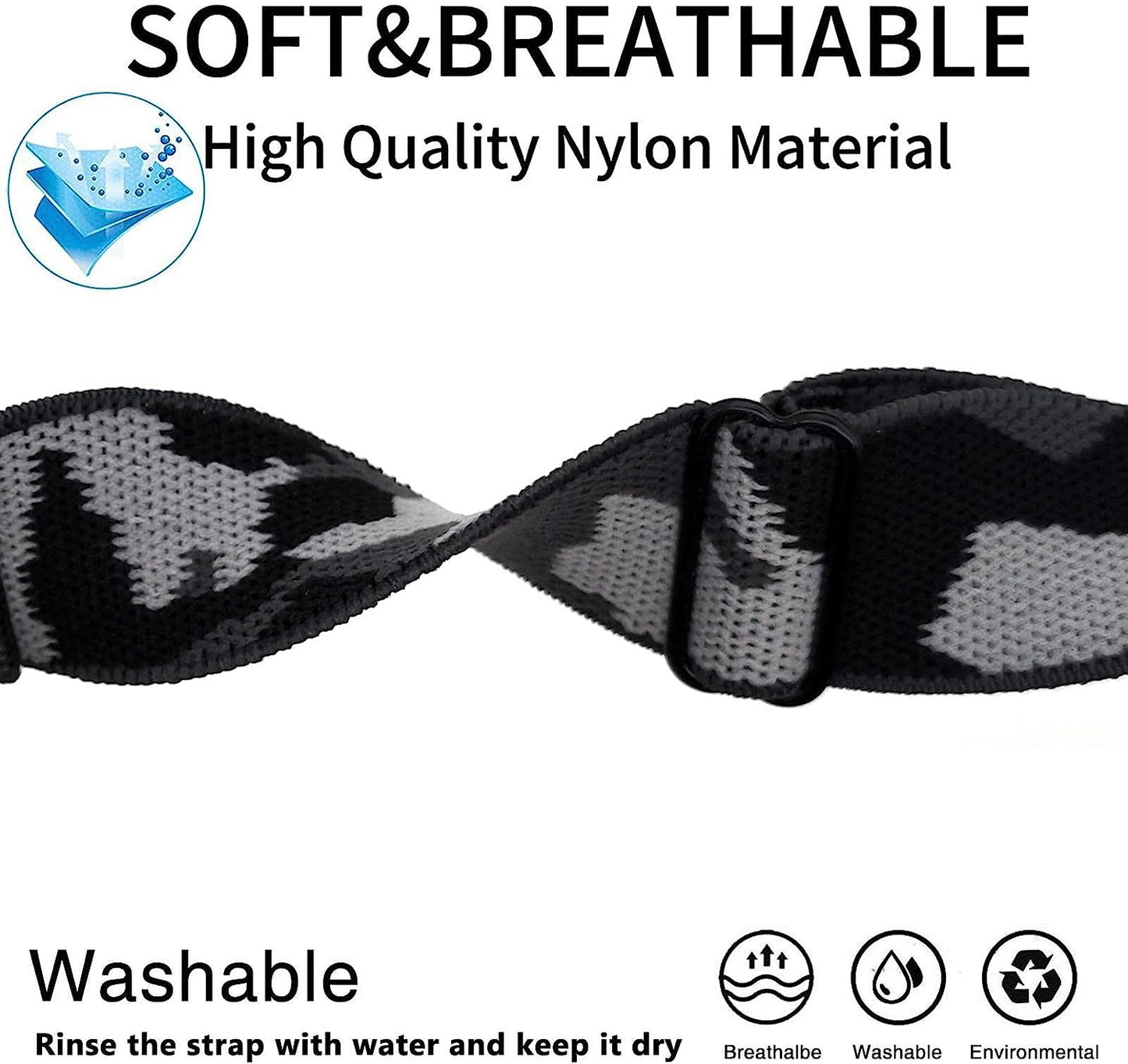 Abanen Elastic Fabric Watch Bands for Fenix 7X / Fenix 6X / Fenix 5X, 26Mm Quick Dry Fit Soft Stretchy Nylon Wristband Strap for Garmin Fenix 6X Pro,Fenix 5X Plus,Enduro,Tactix Delta  Abanen   