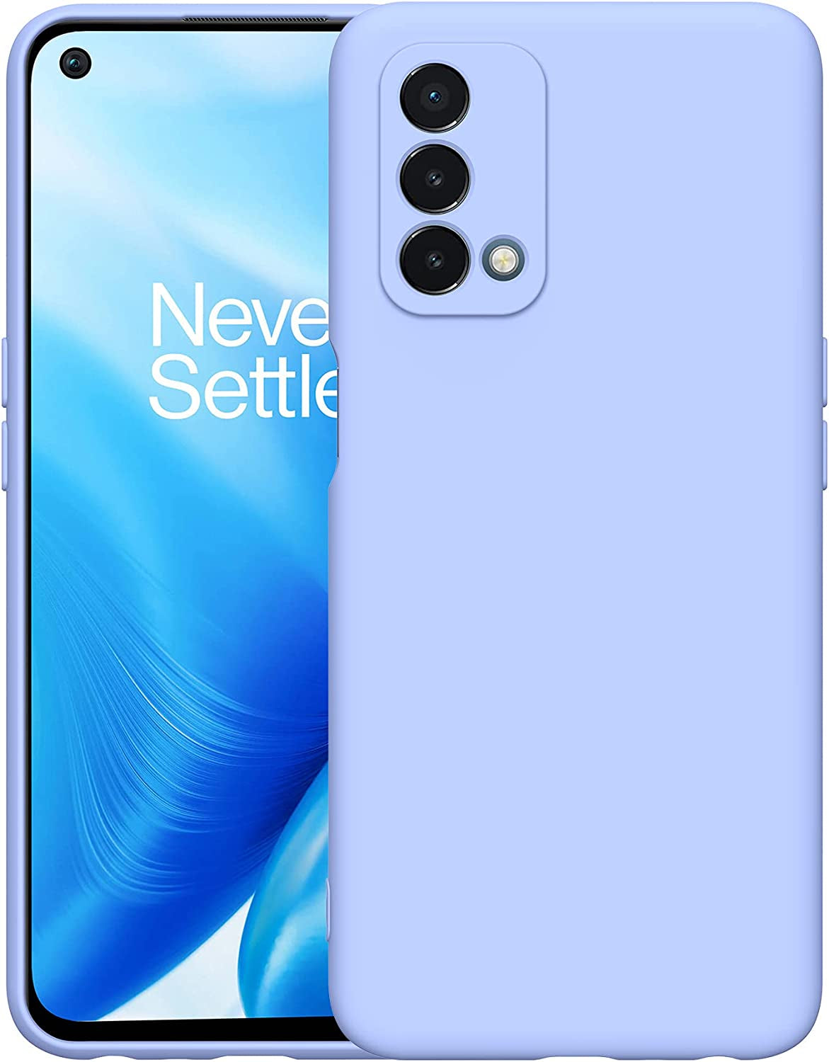 Foluu for Oneplus Nord N200 5G Case, Liquid Silicone Gel Rubber Bumper Case with Soft Microfiber Lining Cushion Slim Hard Shell Shockproof Protective Cover for Oneplus Nord N200 5G 2021 (Green)  Foluu Nord N200 5G 2021-Purple Oneplus Nord N200 5G 2021 