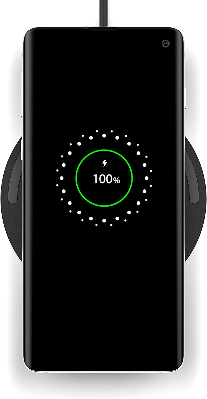 Belkin Quick Charge Wireless Charging Pad - 15W Qi-Certified Charger Pad for Iphone, Samsung Galaxy, Apple Airpods Pro & More - Charge While Listening to Music, Streaming Videos, & Video Calls - Black  Belkin   