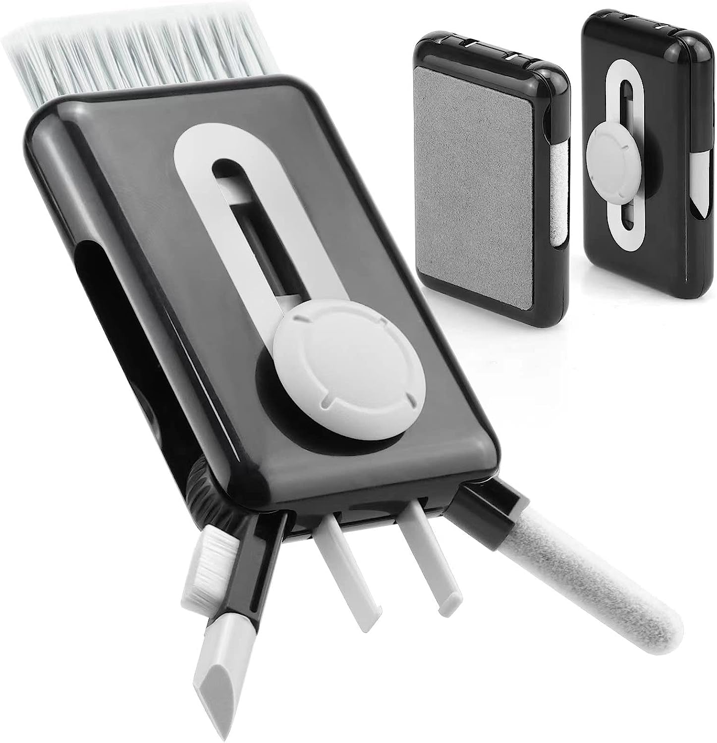 Airpod Cleaner Kit, Howkes 6 in 1 Keyboard Cleaning Kit with Key Puller, Electronic Cleaner Kit for Phone Computer Macbook Earbud, Portable All-In-One Cleaning Kit (Black)  Shenzhen Mackinpoint Technology Co.   