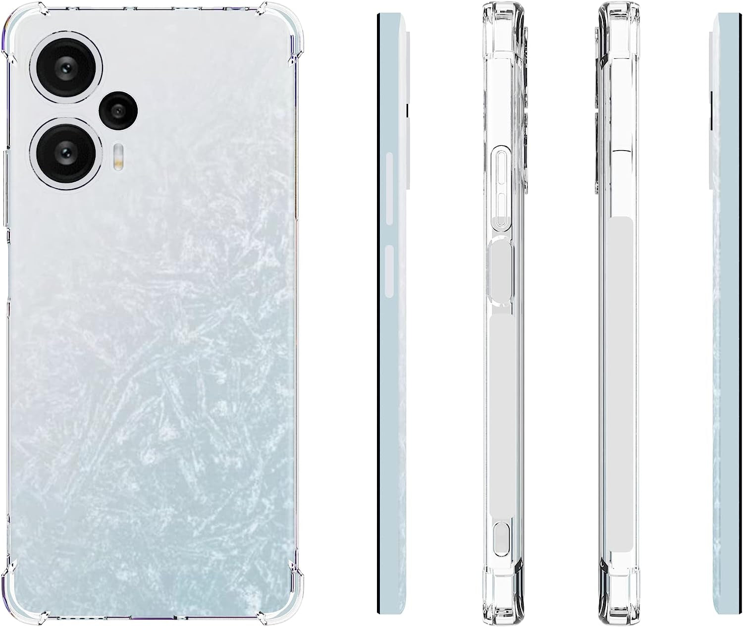 USTIYA Case for Xiaomi Poco F5 Clear TPU Four Corners Protective Cover Transparent Soft  Shenzhen Jinyi Technology Co., Ltd.   