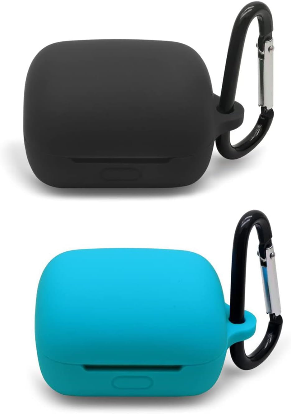 [2 Pack] Silicone Case for Sony Linkbuds WF-L900 Truly Wireless Earbud,Premium Soft Skin Cover Shock-Absorbing,Anti-Scratch Protective Case with Keychain,Black Pink  20220406sn-8 Black+Sky Blue  