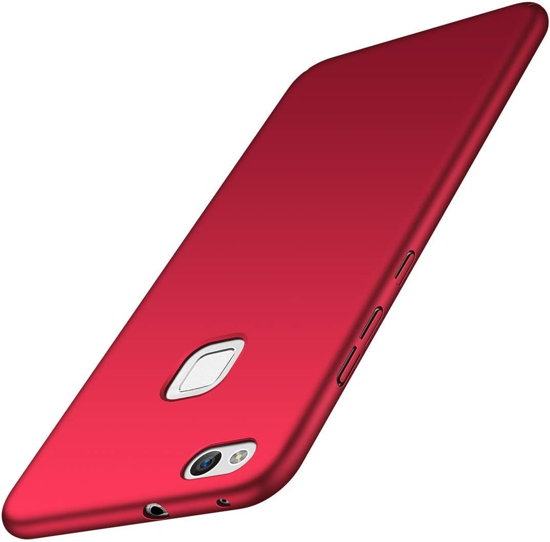 Winpromise Phone Case for Huawei P10 Lite Case [Anti-Scratch] [Durable Premium Plastic] [Ultra Thin] [Silky Feel] Slim Protective Hard Cover for Huawei P10 Lite (Red)  Winpromise   