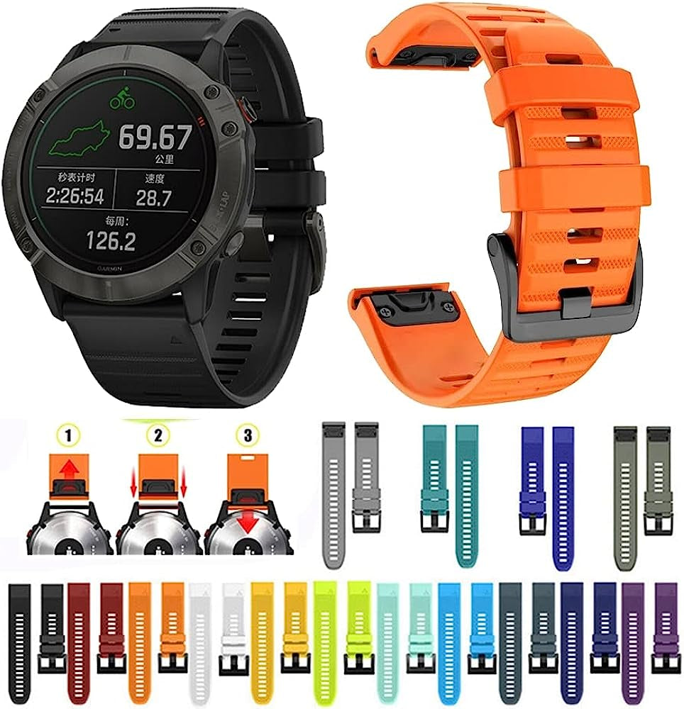 DFAMIN Watchband for Garmin Fenix 5 plus 6 Pro Bracelet Forerunner 935 945 Sport Strap Band for Garmin MARQ Instinct Quick Fit Band  DFAMIN   