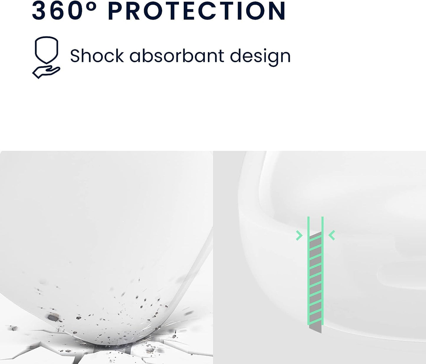 Kwmobile Case Compatible with Beats Fit Pro Case - Silicone Cover Holder for Earbuds - White  KW-Commerce   