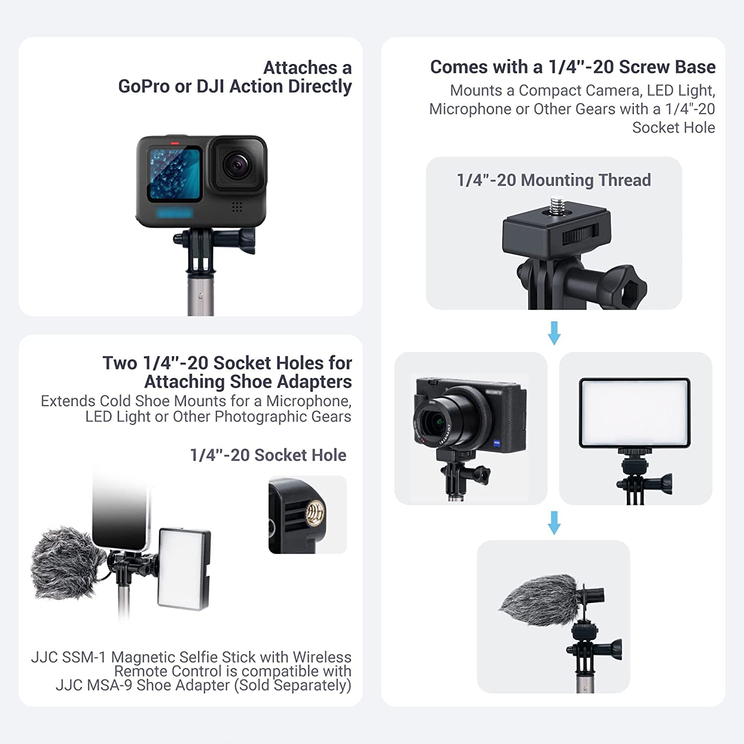 [2023 Newest] Magnetic Selfie Stick Tripod with Remote,Magnetic Magsafe Tripod Stand for Iphone 14 13 12 Pro Max Mini & Android & Compact Camera & Gopro,Magnet Mini Tripod for Vlogging Filmmaking  Jinjiacheng Photography Equipment Co.,Ltd.   