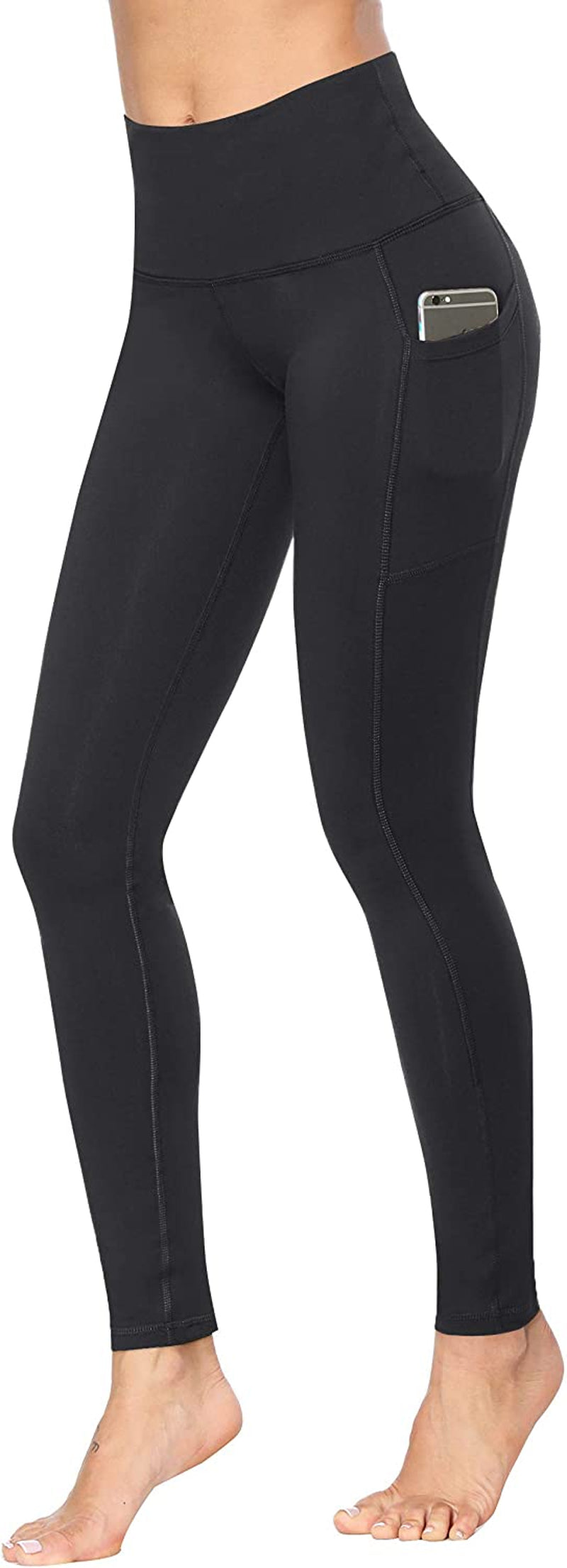 Fengbay 2 Pack High Waist Yoga Pants, Pocket Yoga Pants Tummy Control Workout Running 4 Way Stretch Yoga Leggings  Fengbay   
