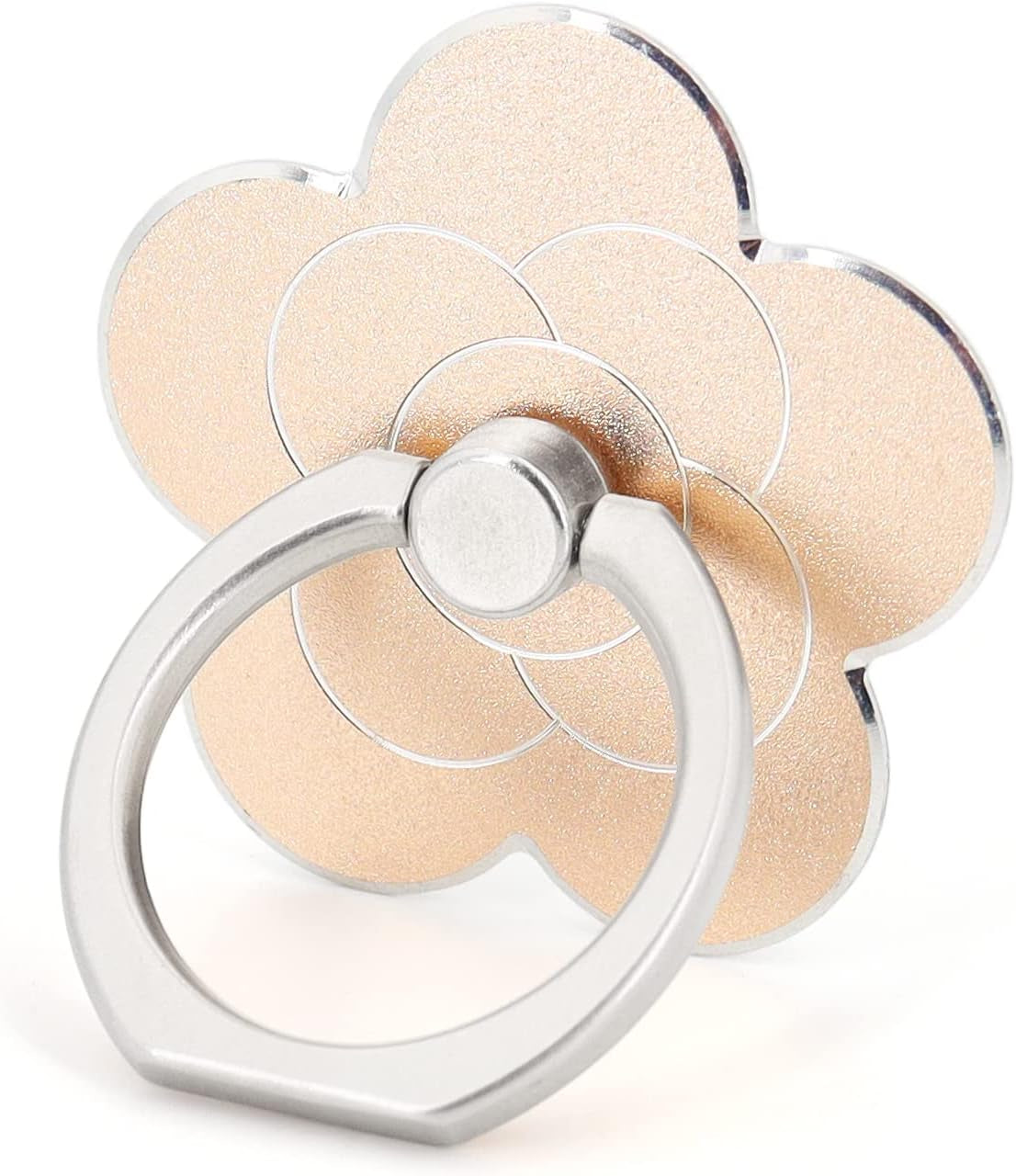 Lamignonne Cell Phone Ring Holder Flower Finger Ring Grip Stand 360° Rotation 180° Flip Universal Kickstand Compatible with All Smartphones (Rose Gold)  LaMignonne Golden  