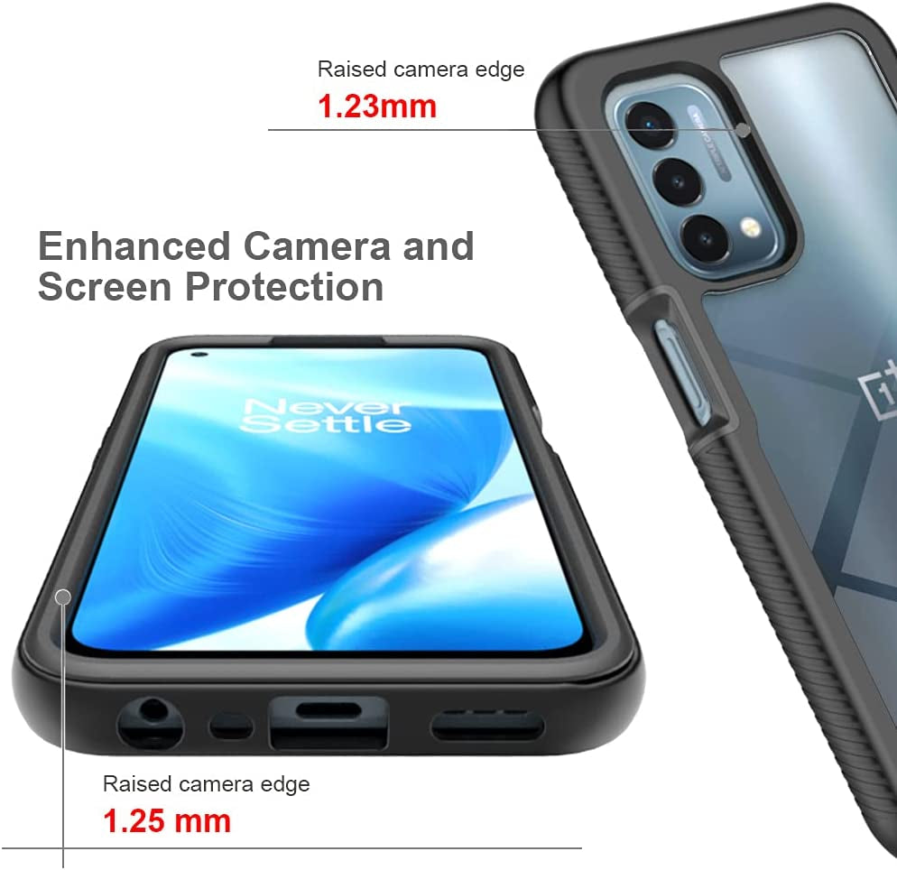 Qiongni Case for Oneplus Nord N200 5G Case Cover,Case for 1+ Nord N200 5G Case Cover,Anti-Fall and Shock-Absorbing Protective Cover Case for Oneplus Nord N200 5G DE2117 Case Black  QiongNi   