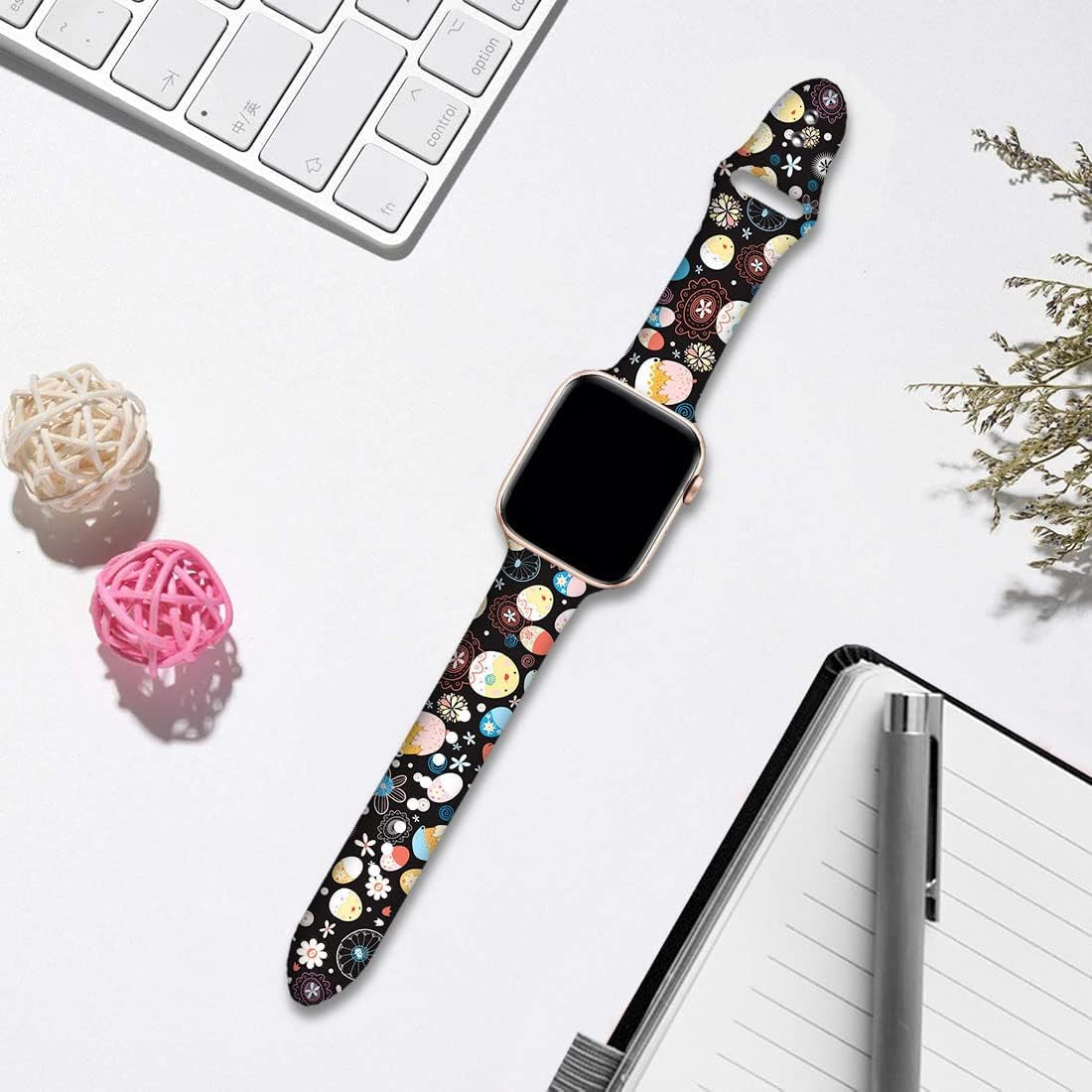 Watch Bands Compatible Apple Watch Band 38Mm 40Mm 41Mm 42Mm 44Mm 45Mm 49Mm 49Mm for Women Men, Adjustable Soft Silicone Replacement Smartwatch Wristband for Iwatch Series 8 8 7 6 5 4 3 2 1 SE SE  GEJPJGE   