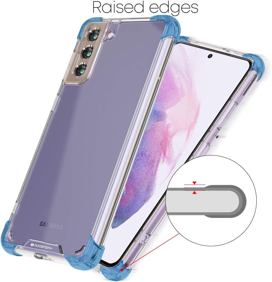 GOOSPERY Galaxy S21 plus (6.7 Inches), Crystal Clear Protective Bumper Cover Case with Reinforced Corners, Shockproof Slim Hybrid Phone Case  GOOSPERY   