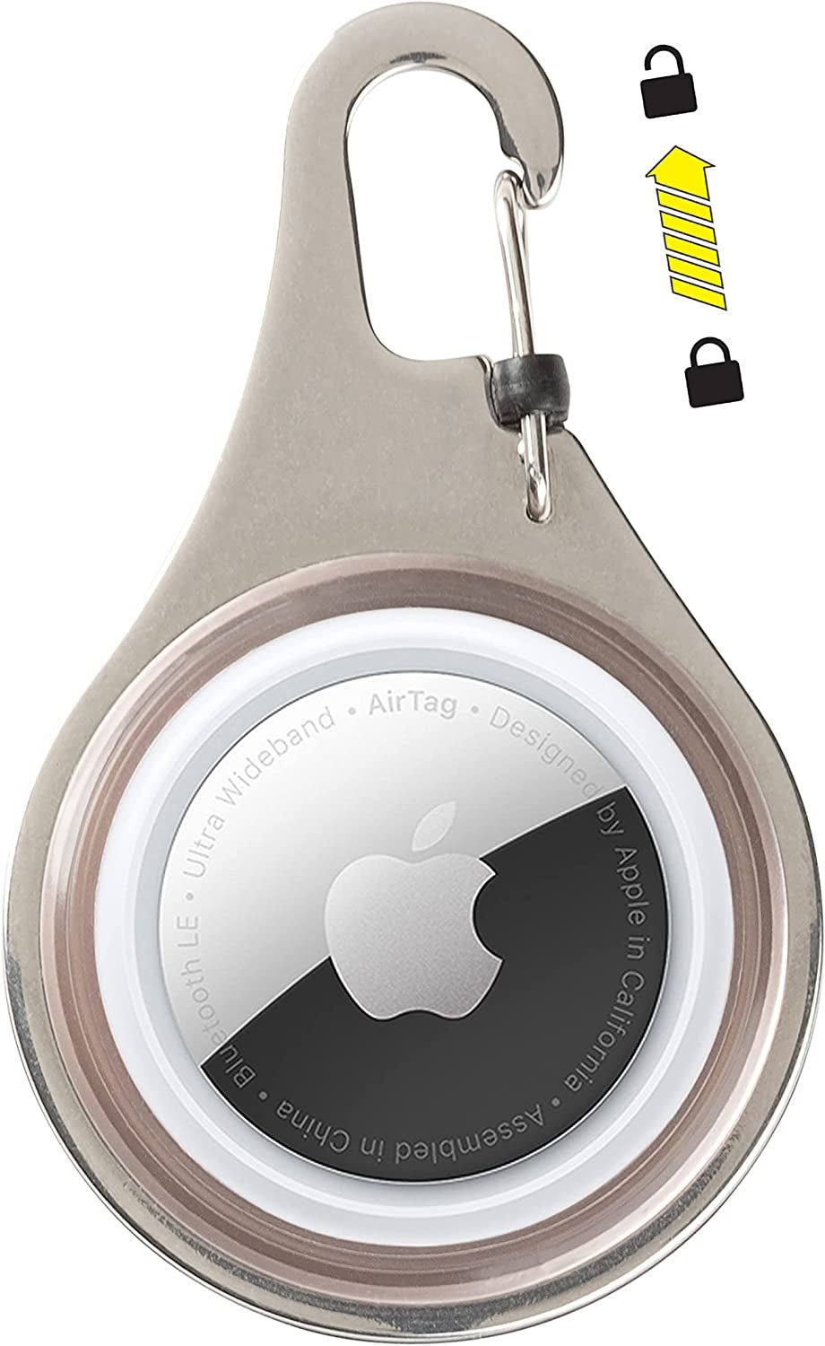 Nite Ize, Inc. WATP-06T-R6 Nite IZE Wearabout Clippable, Apple Airtag Locking Carabiner for Pets, Smoke Tracker Holder  Nite Ize, Inc.   