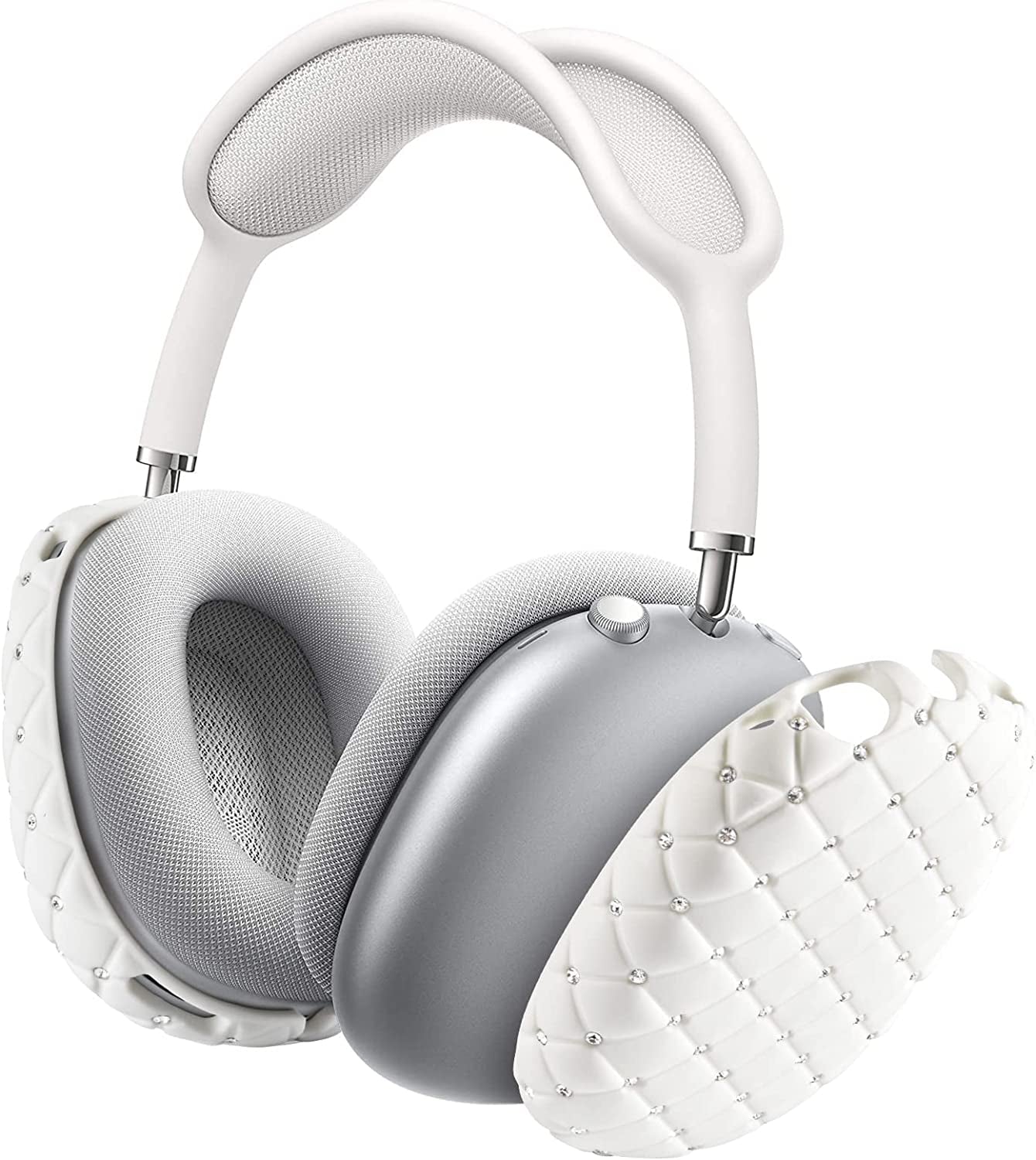 VISOOM Airpod Max Case Cover - Airpods Max Bling Cases Women Crystal TPU Soft Anti-Scratch Protective Girl Accessories for Apple Airpods Max  VISOOM   