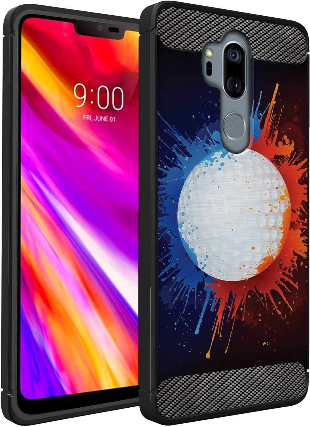 Casesondeck Sports Case Compatible with LG G7 / LG G7 Thinq- Flex Max Matte TPU Perfect Fitted Case Slim and Elegant (Golf)  CasesonDeck   