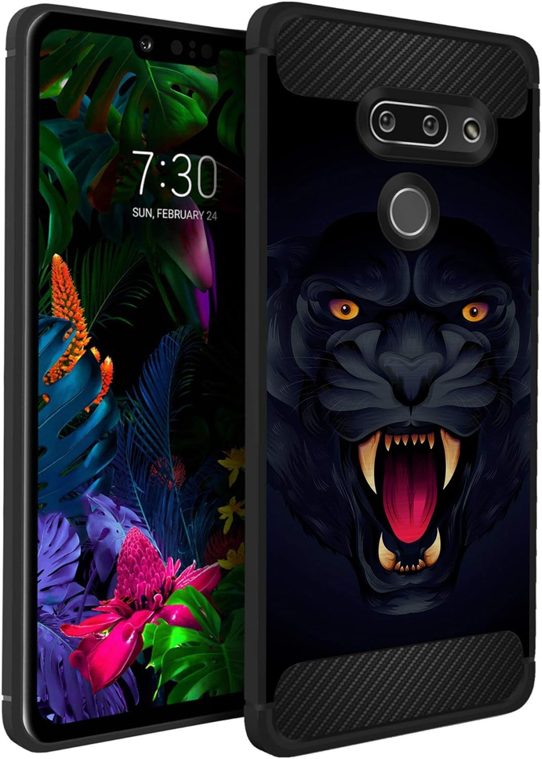 Casesondeck Case Compatible with [LG G8 Thinq/Lg G8] Pictorial Patterned TPU Design Case Flexible Slim and Elegant (Astronaut)  CasesonDeck Black Panther  