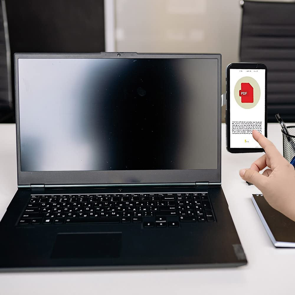 QYHOO Laptop Phone Holder, Adjustable Magnetic Laptop Phone Stand Side Mount Clip, Slim Portable Foldable Computer Monitor Expansion Bracket, Multi-Tasking, Dual Screen (Silver)  QYHOO   