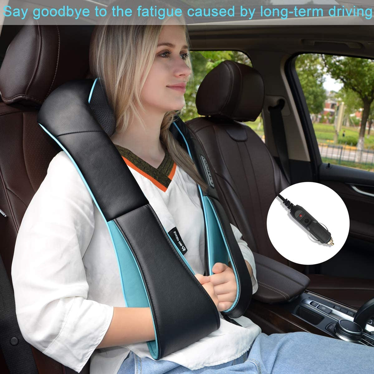 Mocuishle Neck Shoulder Back Massager with Heat - Shiatsu Neck Massager Present, Gift for Men/Women/Mom/Dad - Deep Kneading Massage for Neck, Back, Shoulder, Waist, Leg, Feet and Muscle  Mo Cuishle   