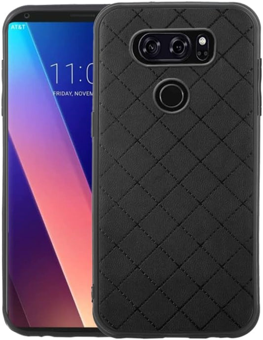 ELISORLI Compatible with LG V35 Thinq V30 plus Case Rugged Thin Slim Cell Accessories Anti-Slip Fit Rubber TPU Mobile Phone Soft Cover for LGV30 LGV35 LG30 LG35 V 30 35 V30+ V30S H931 Women Men Black  ELISORLI   