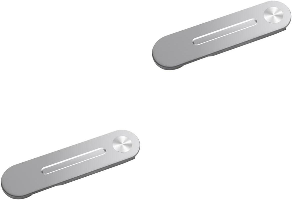 Mikikit Laptop Stand Laptop Stand with Side Magnetic Smartphones Computer Cellphone Mount Holder Bracket Expansion Extension for Stand Laptop Monitor Adjustable on Clip Phone Pc Stand Pc Stand  Mikikit Silverx2pcs 12×3cmx2pcs 