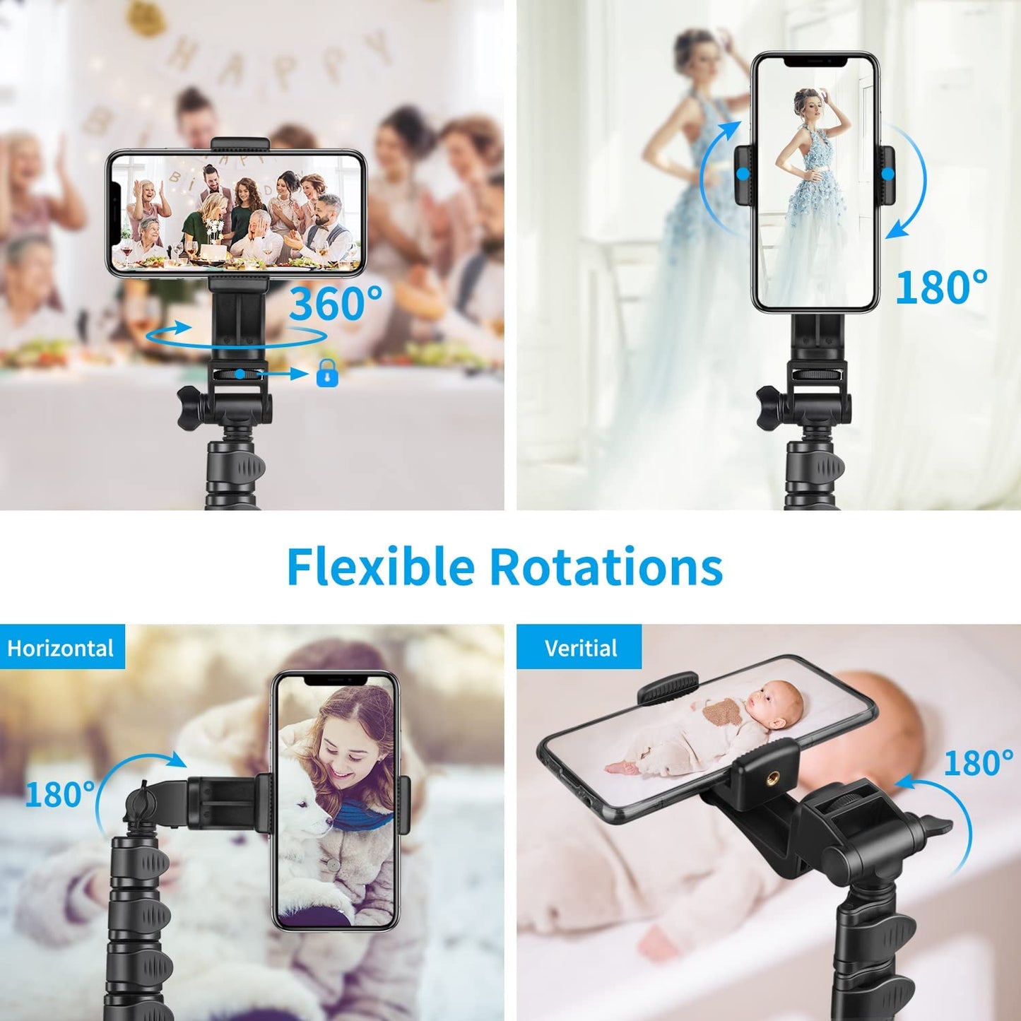 70 Inch Phone Tripod, Extendable Selfie Stick Tripod with Remote, Portable Cell Phone Tripod Stand, Compatible with Iphone 14 13 12 11 Pro Max/Samsung/Android/Camera  Victiv   