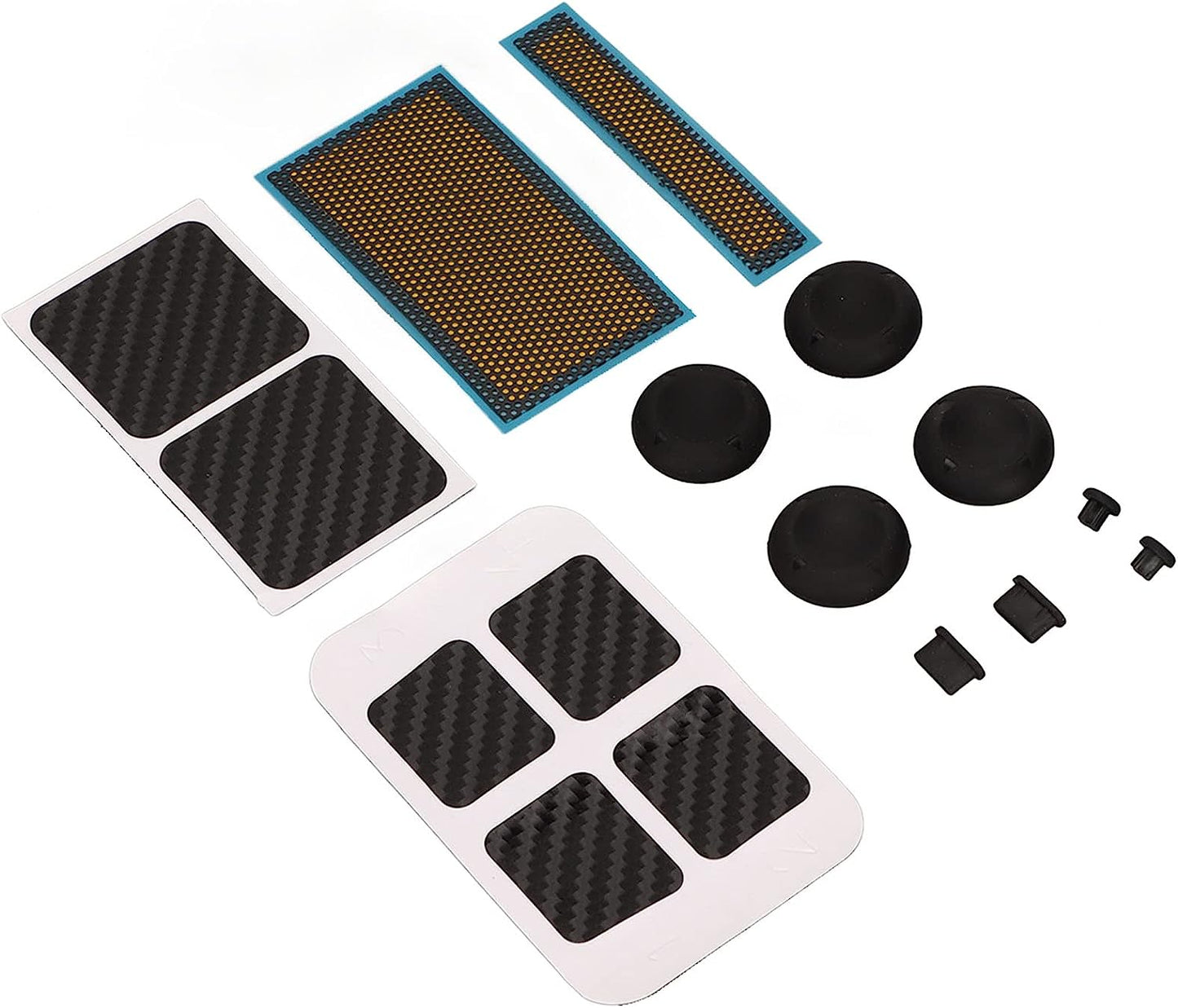 Game Console Protection Kit, for Steam Deck, with Touchpad Stickers/Button Sticker/Host Dust Screen/Silicone Joystick Cap/Storage Box/Headphone Dust Plug  Pomya   