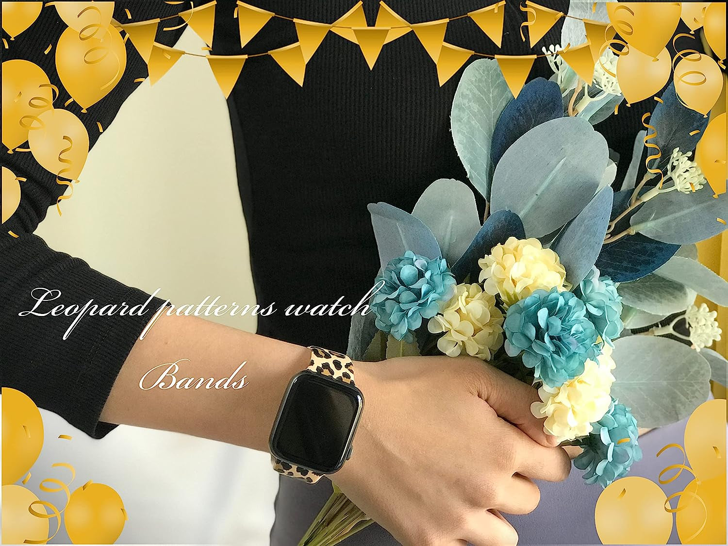 Butterfly Wristband Straps Watch Band Compatible with Apple Watch 38Mm 40Mm 41Mm, Cute Butterfly Silicone Fadeless Pattern Printed Replacement Wrist Compatible with All Iwatch Series  WANSENCE   