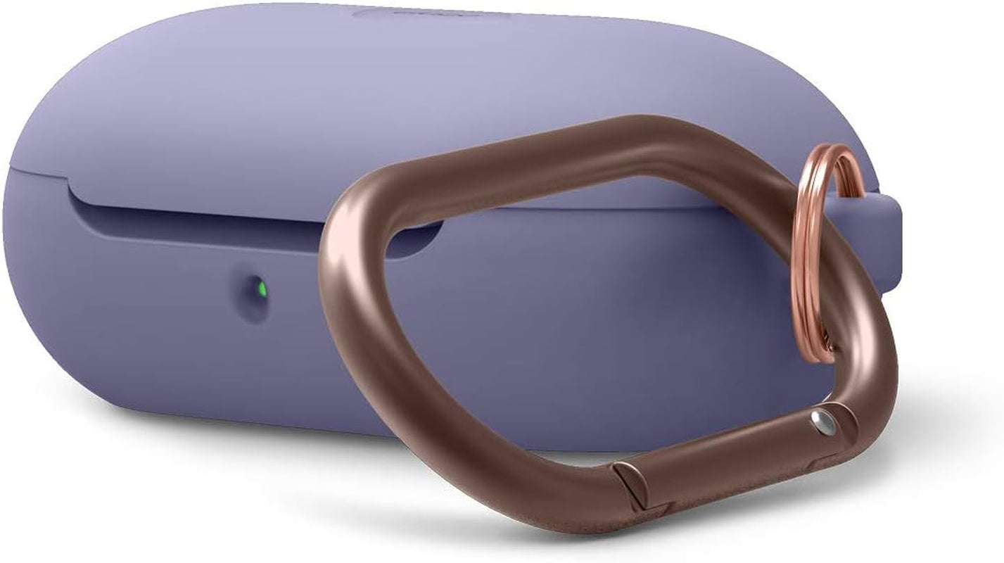 Elago Silicone Case Designed for Samsung Galaxy Buds plus Case (2020) / Galaxy Buds Case (2019) [Black] - Full Body Protection, Adhesive Gel Pad, Wireless Charging  elago Lavender Grey  