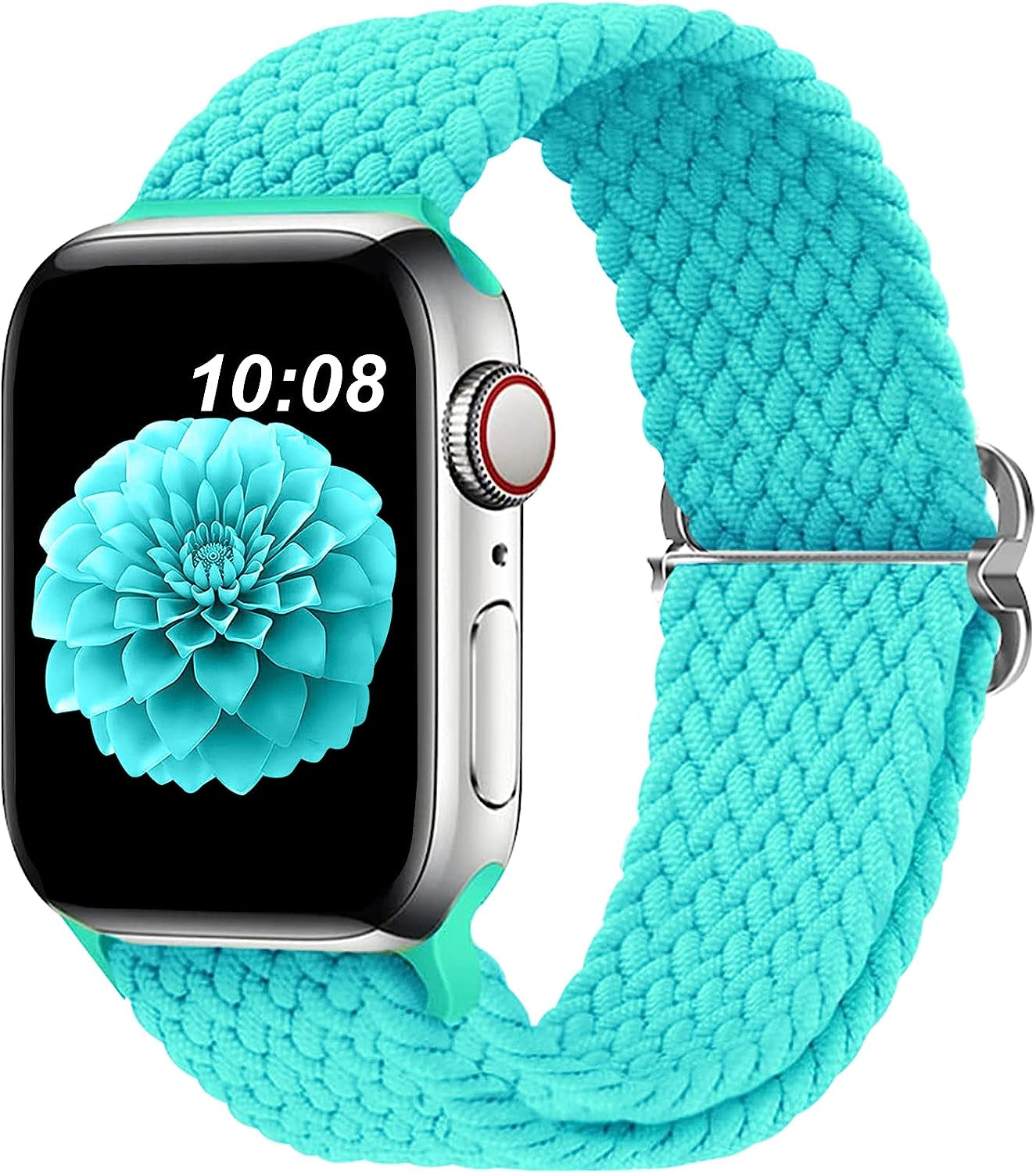 Braided Bands Compatible with Apple Watch Band 38Mm 40Mm 41Mm 42Mm 44Mm 45Mm 49Mm for Women Men,Stretchy Braided Solo Loop Apple Watch Band for Iwatch Series 8 7 6 5 4 3 2 1 Ultra SE  DOBSTFY Duck Green 42mm44mm45mm49mm 