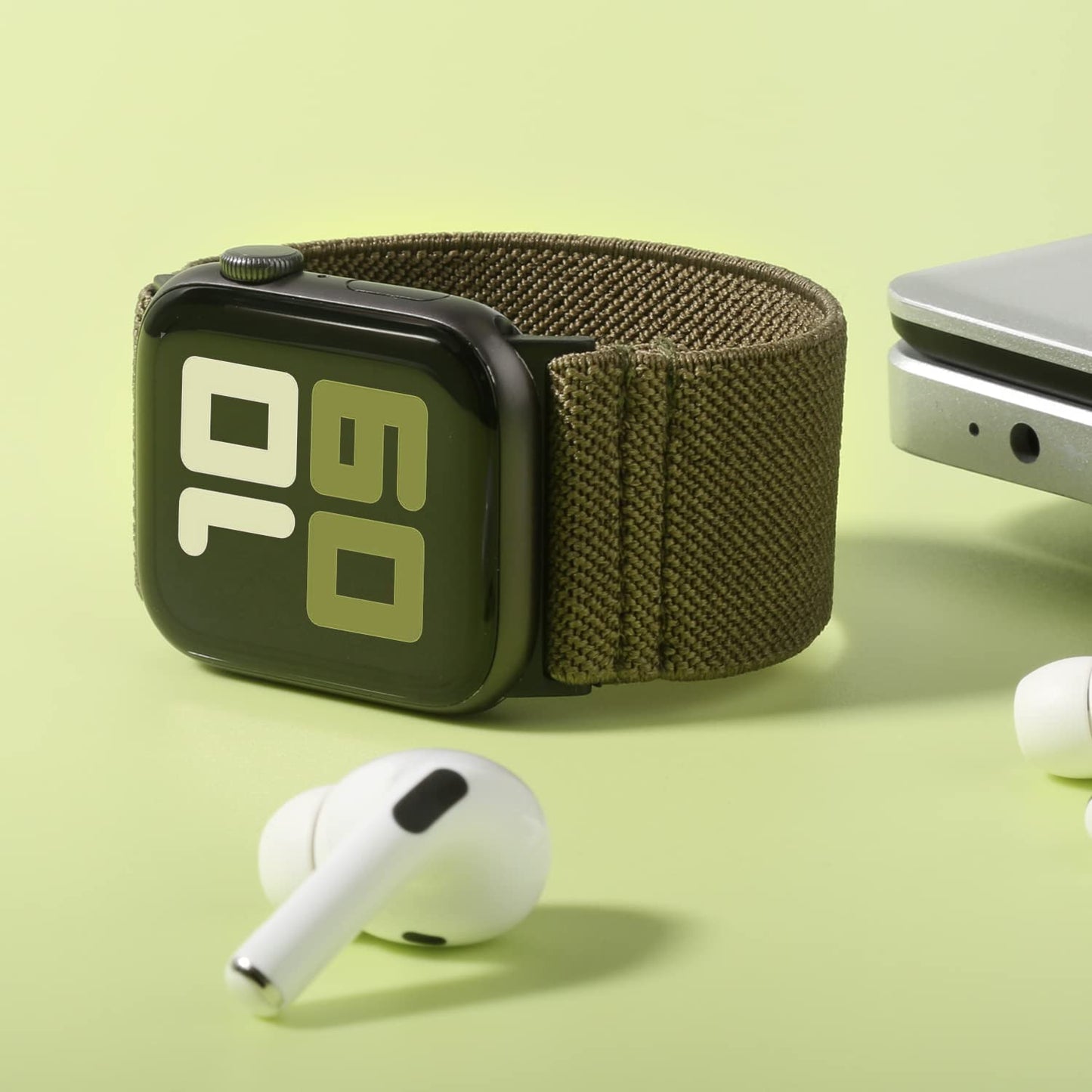 Ultra Wide Solo Loop Bands Compatible with Apple Watch Band 49Mm 38Mm 40Mm 41Mm 42Mm 44Mm 45Mm, Nylon Stretchy Braided Elastic Sport Women Men Strap for Iwatch Series Ultra 8 7 6 5 4 3 2 1 SE, 3 Packs  HPJK   