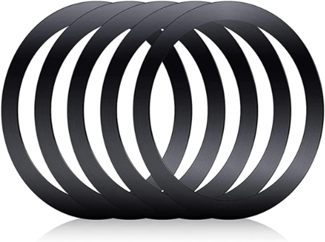 COJOC 5PCS for Universal Magnetic Adapter Ring,Magnet Sticker Compatible with Wireless Charging Accessories for Iphone 14/13/12 Mini Pro Max,For Galaxy S22/S21 Ultra and Phone Case,White  COJOC Black  