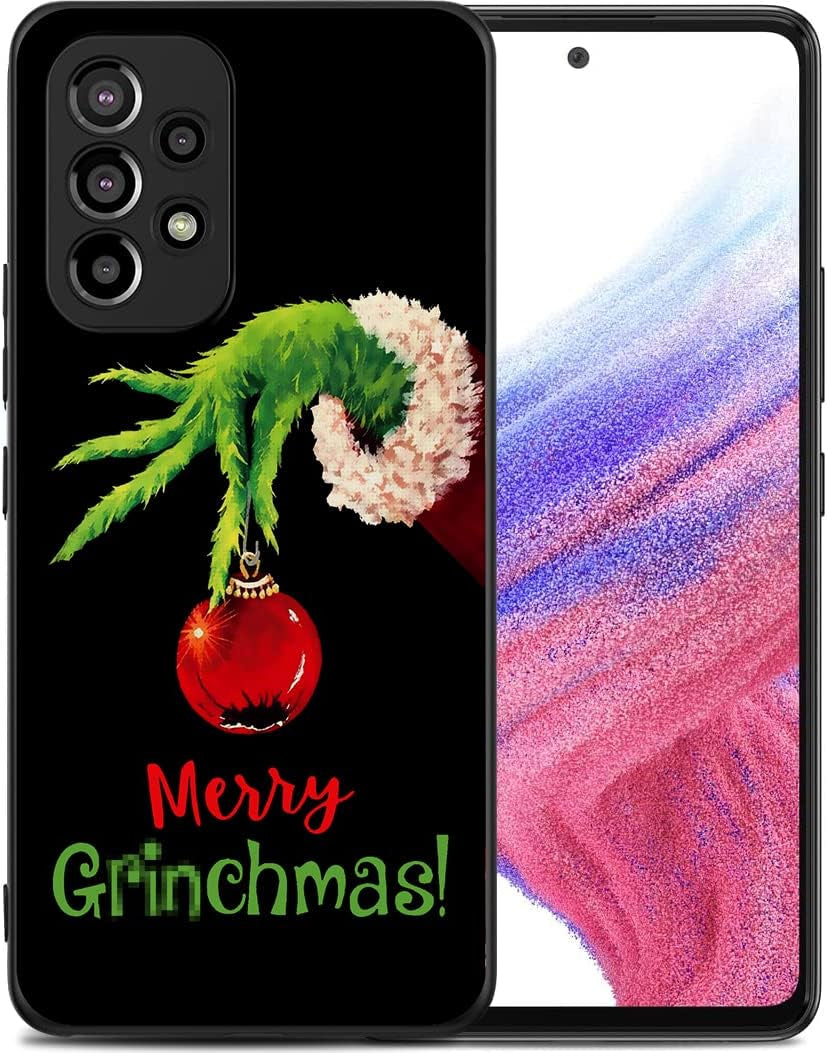 Compatible with Samsung Galaxy A53 Case, American Flag Eagle Aesthetic Pattern Design, Full Body Protection Shockproof Cover Case for Samsung Galaxy A53 5G 6.5"  MSEAANBK Merry Christmas  