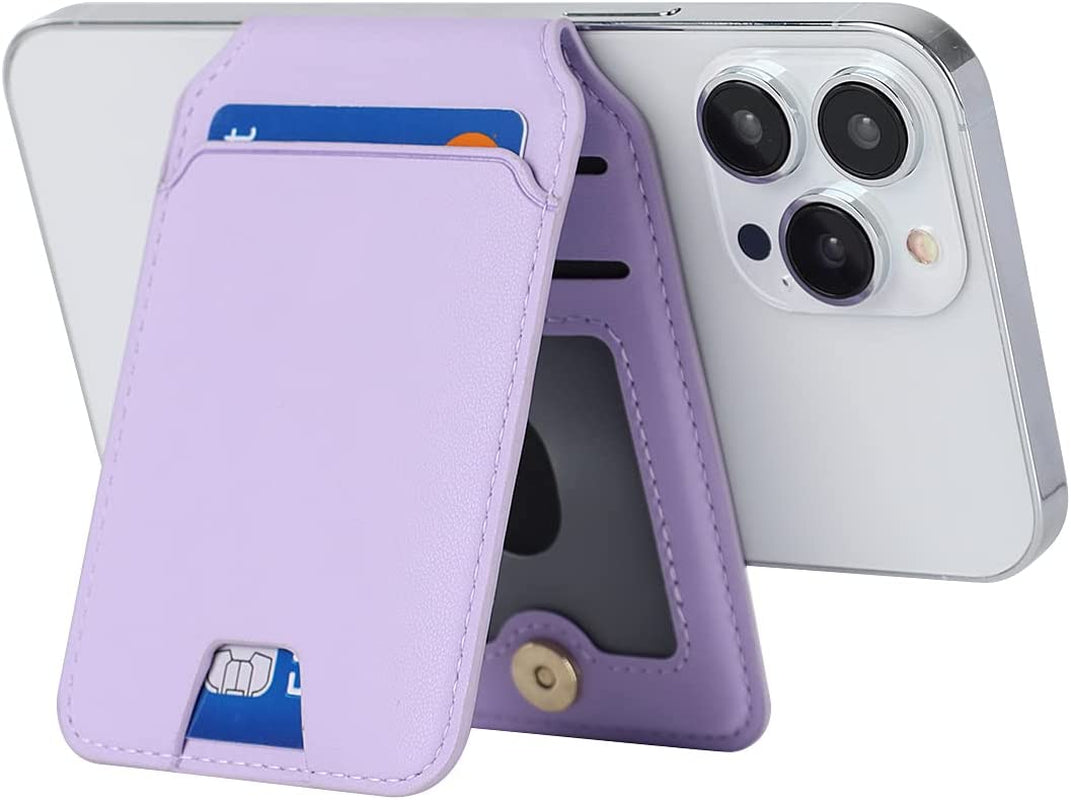 Cavor for Apple Wallet Magsafe Magnetic Phone Magsafe Wallet 14 Pro Max/14 Pro/14/14 Plus/13/12 Magsafe Card Holder,Phone Mag Safe Wallet as Credit for Iphone 14/13/12 Mini Series,Purple  Cavor   