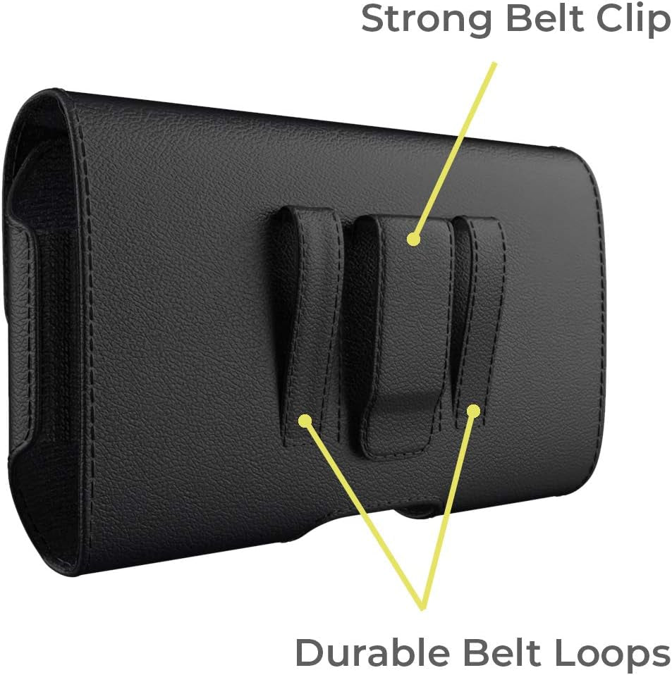 AGOZ Leather Belt Clip Case Compatible with LG V30, V30+, V30S Thinq, V35 Thinq, Cell Phone Pouch Holster Cover with Belt Loops and Magnetic Closure  AGOZ   