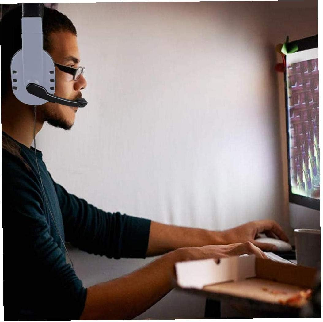 Gaming Headset Three-In-One Wired Headset PS5 Headphone with Mic for Laptop Tablet Smart Phone White  Hayden Store   