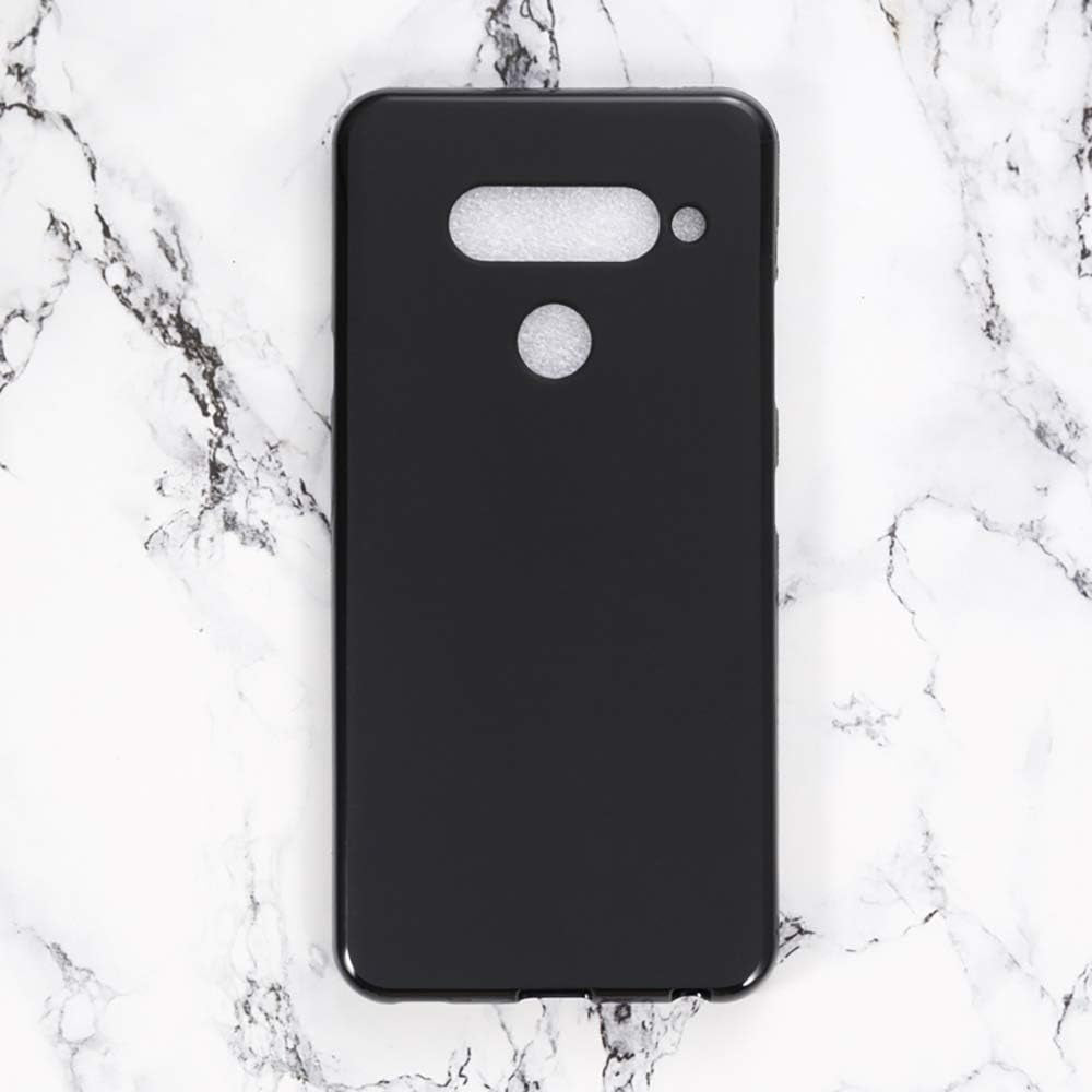 Shantime LG V40 Thinq Case, Scratch Resistant Soft TPU Back Cover Shockproof Silicone Gel Rubber Bumper Anti-Fingerprints Full-Body Protective Case Cover for LG V40 Thinq (Black)  Shantime   